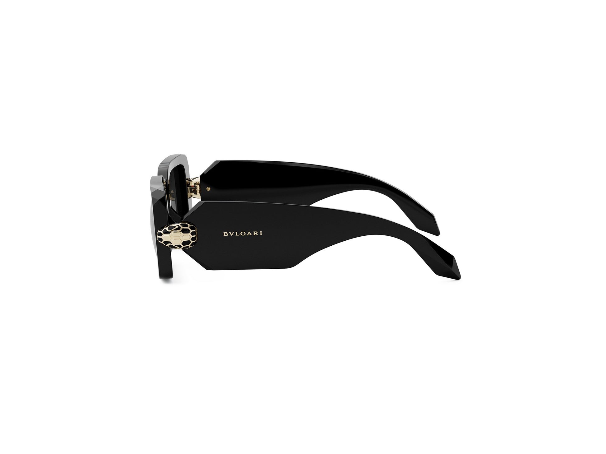Black Rectangular Acetate Sunglasses