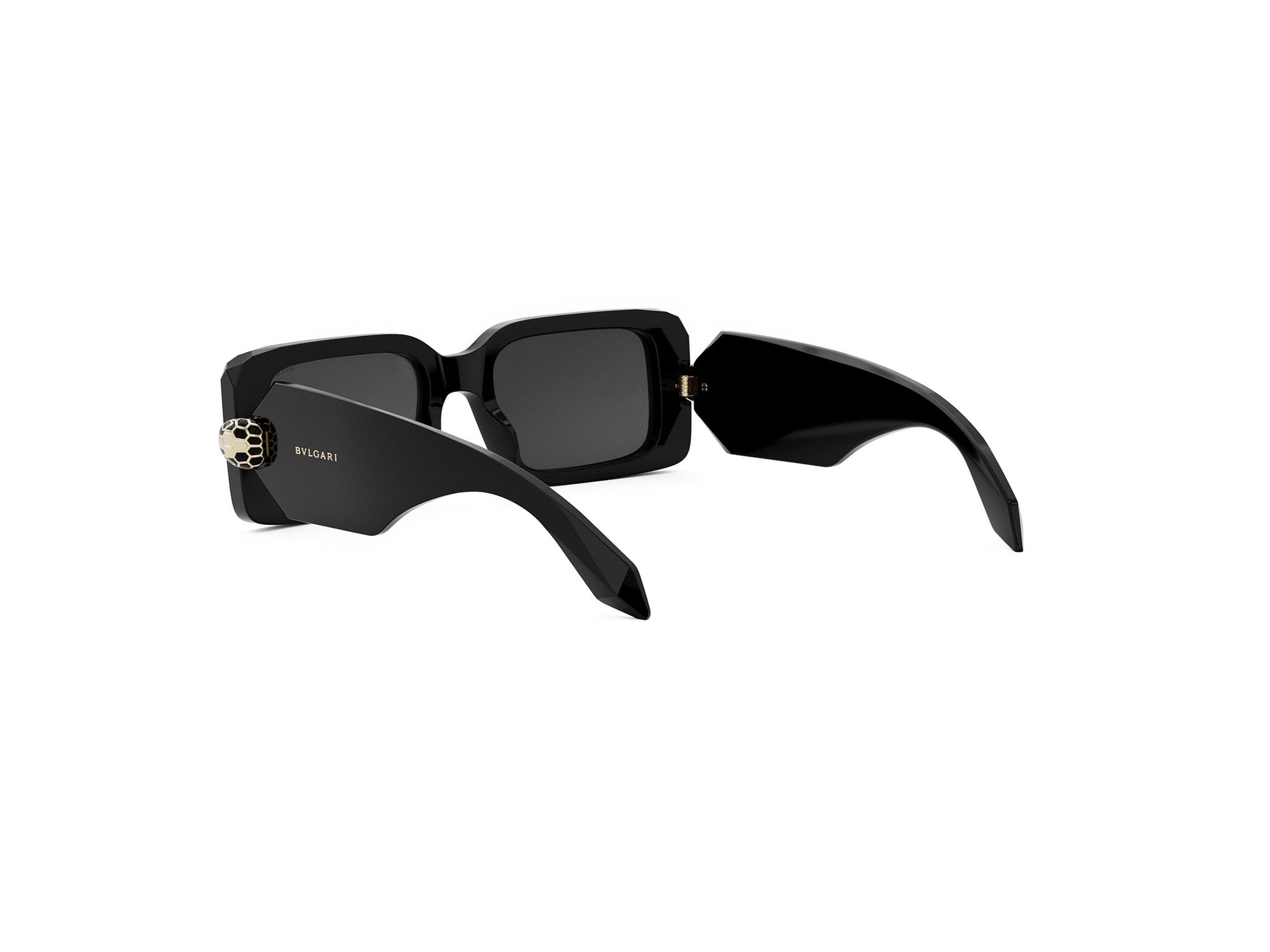 Black Rectangular Acetate Sunglasses