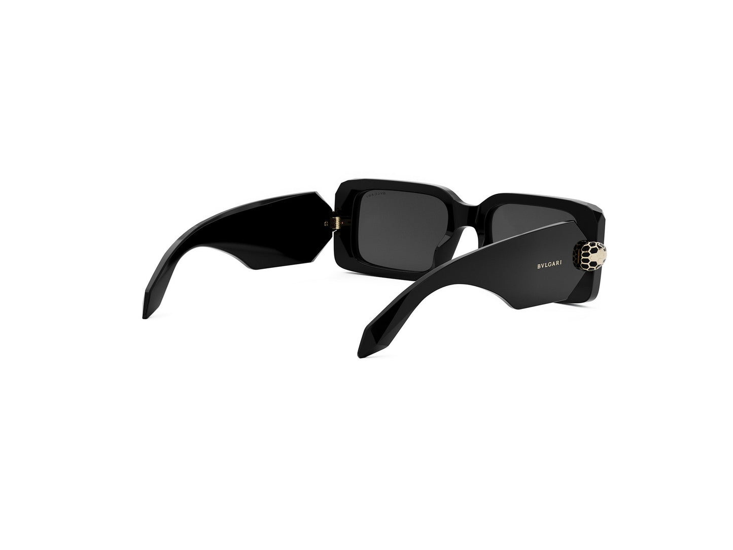 Black Rectangular Acetate Sunglasses