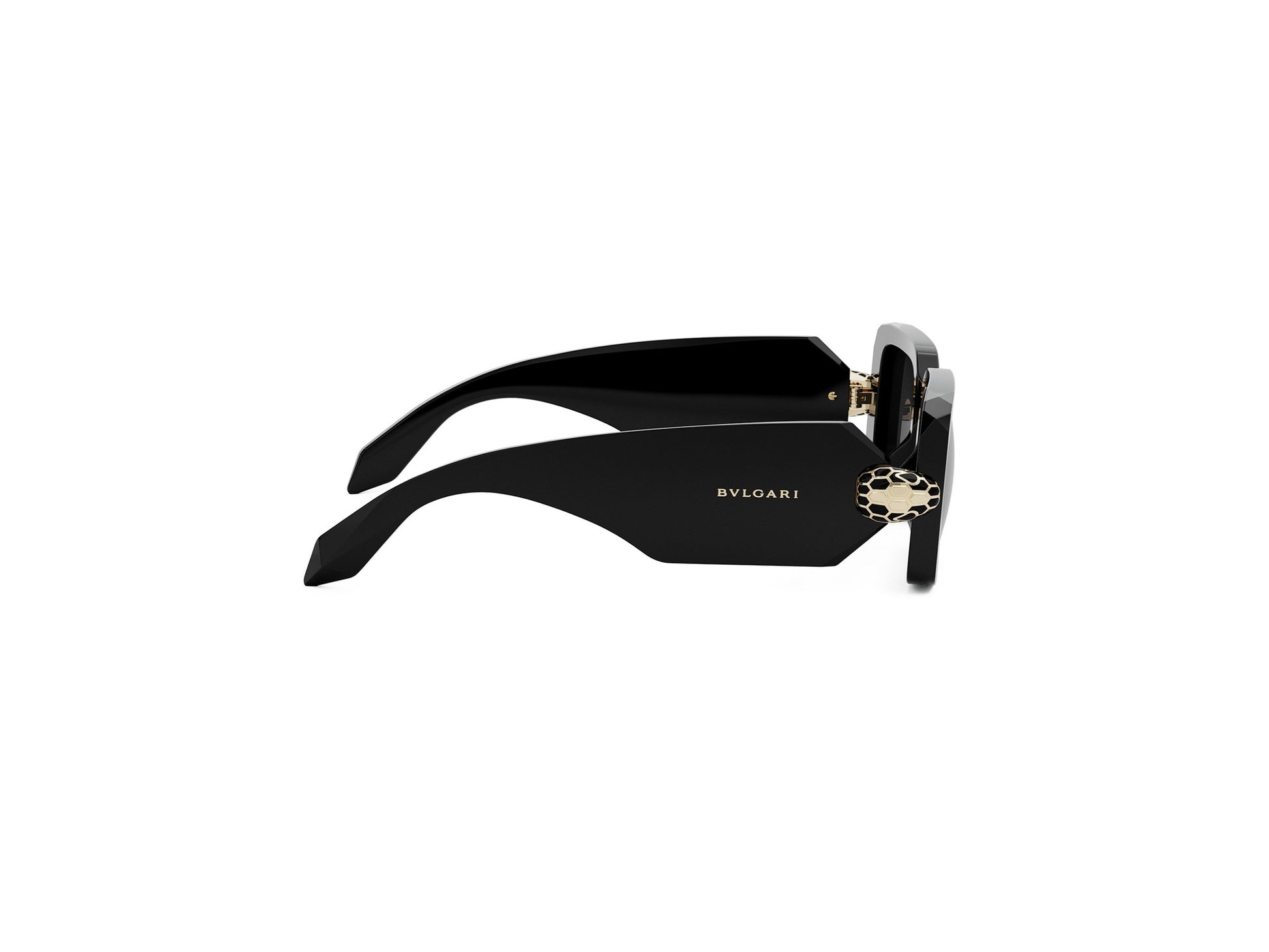 Black Rectangular Acetate Sunglasses