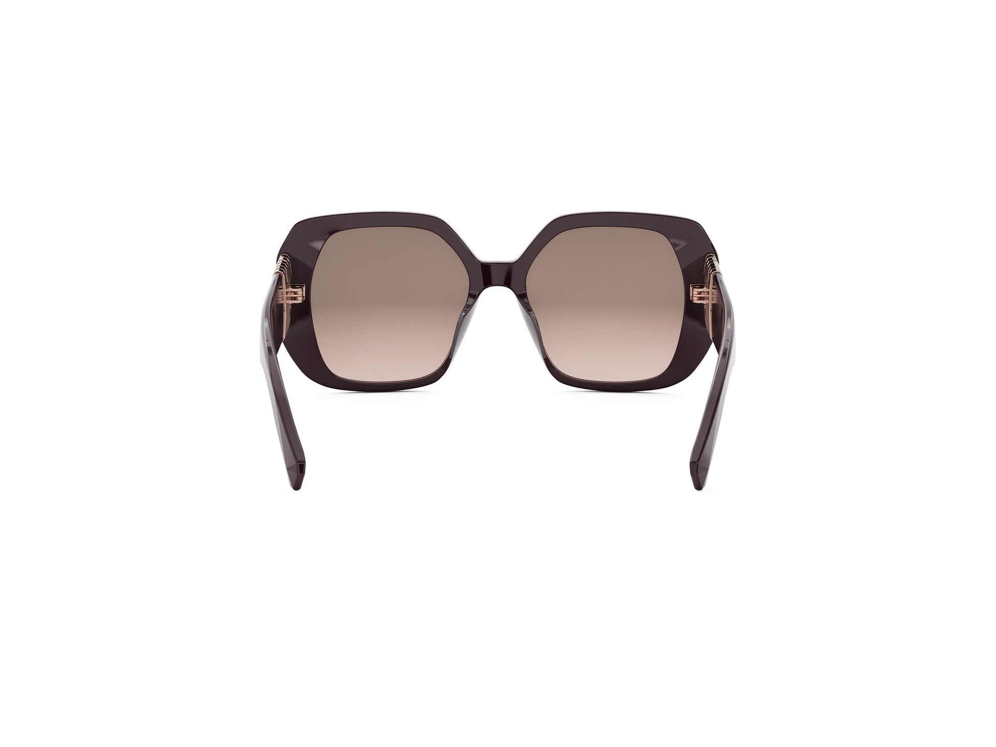 Violet Geometric Acetate Sunglasses