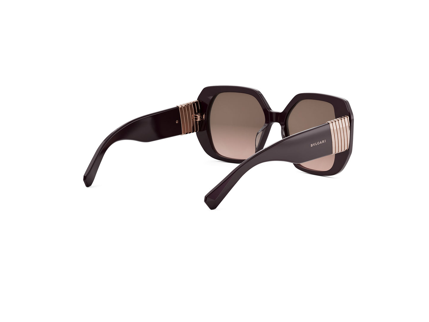 Violet Geometric Acetate Sunglasses