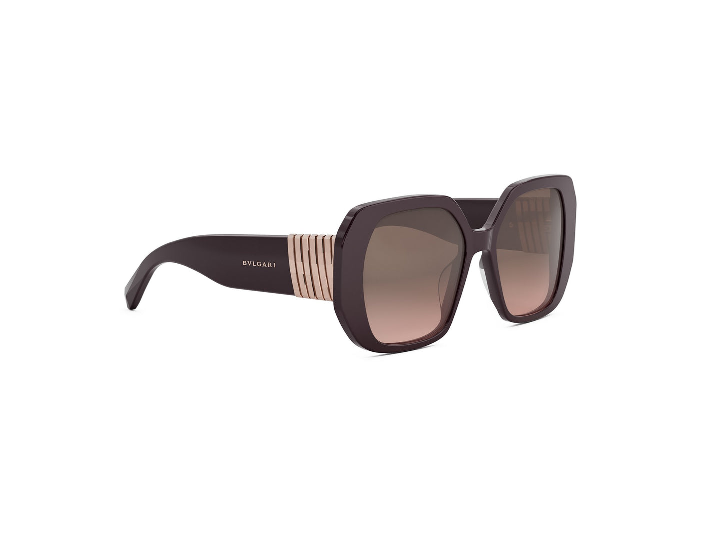 Violet Geometric Acetate Sunglasses