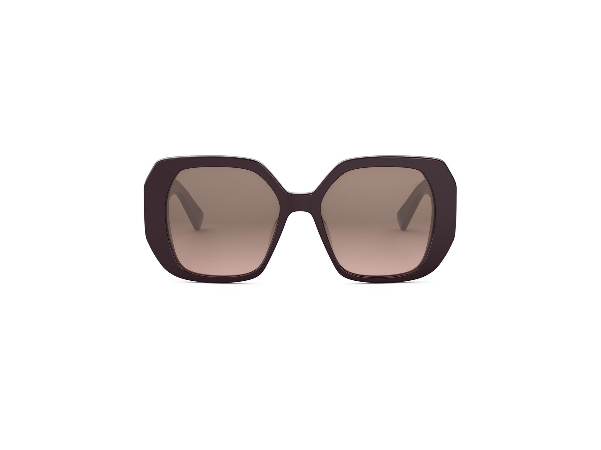 Violet Geometric Acetate Sunglasses