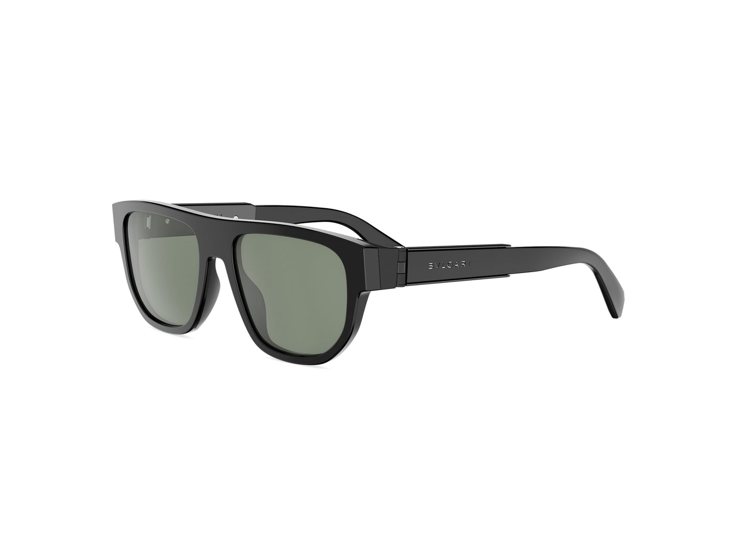 Black Rectangular Acetate Sunglasses