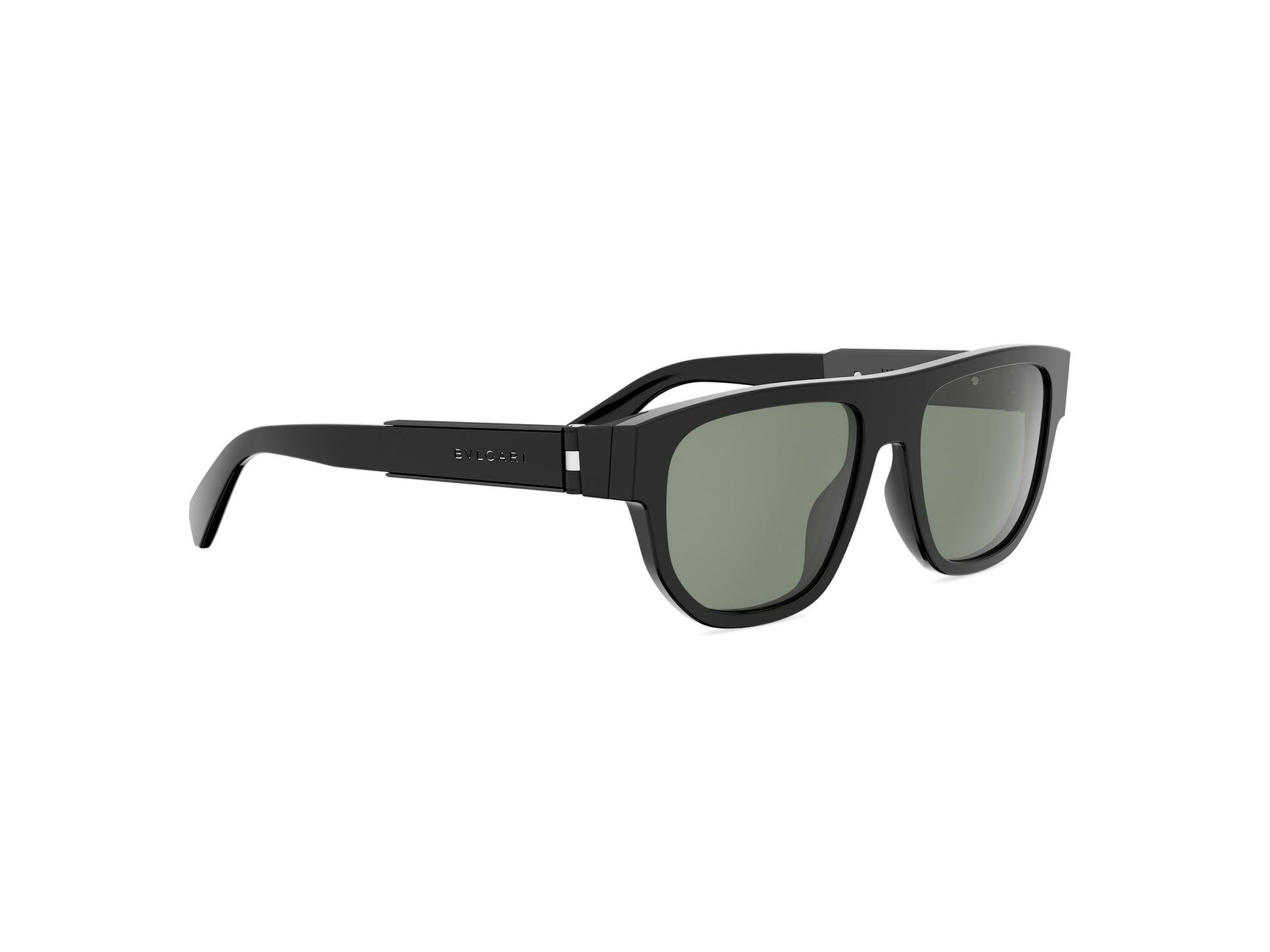 Black Rectangular Acetate Sunglasses