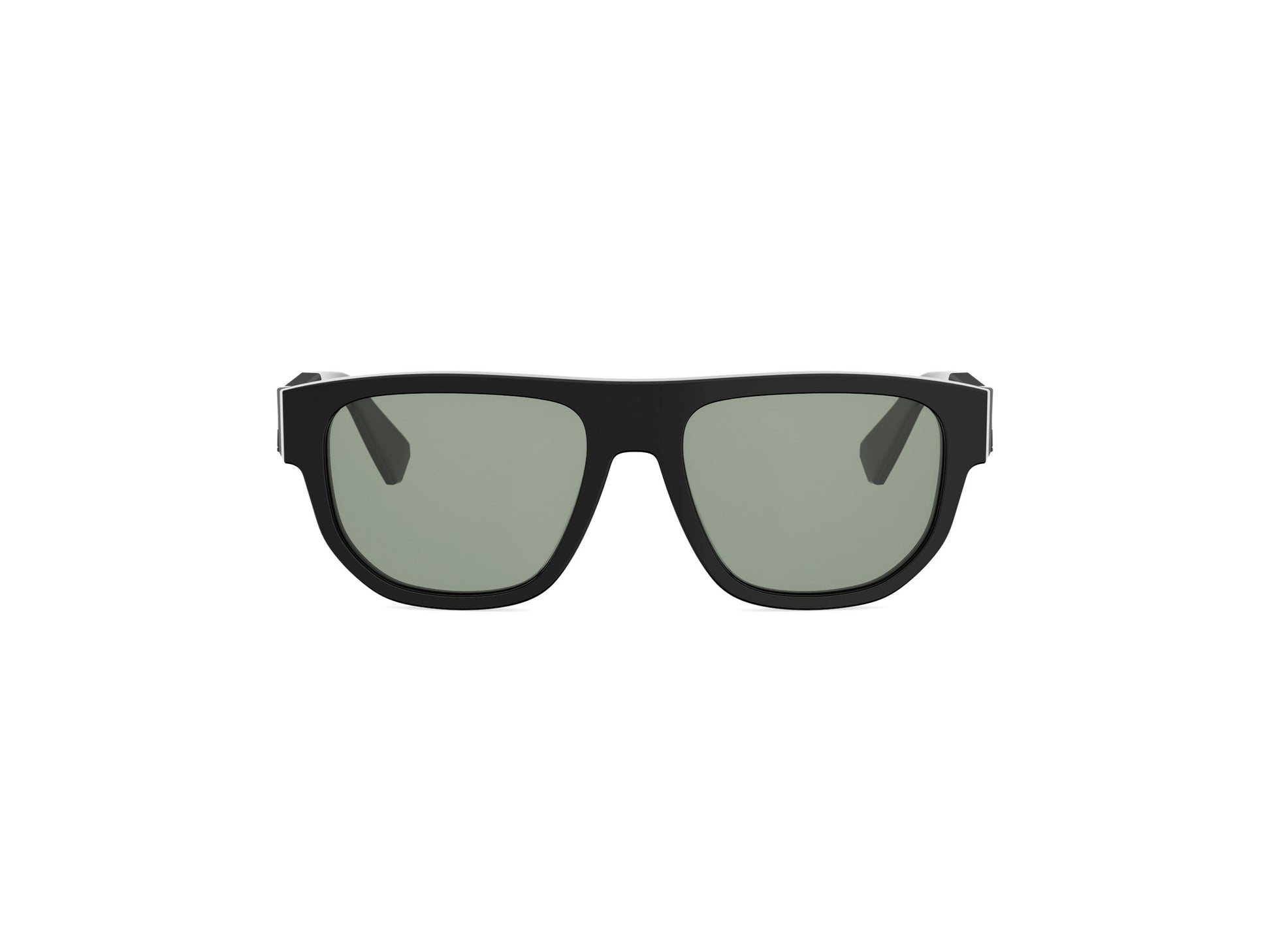 Black Rectangular Acetate Sunglasses