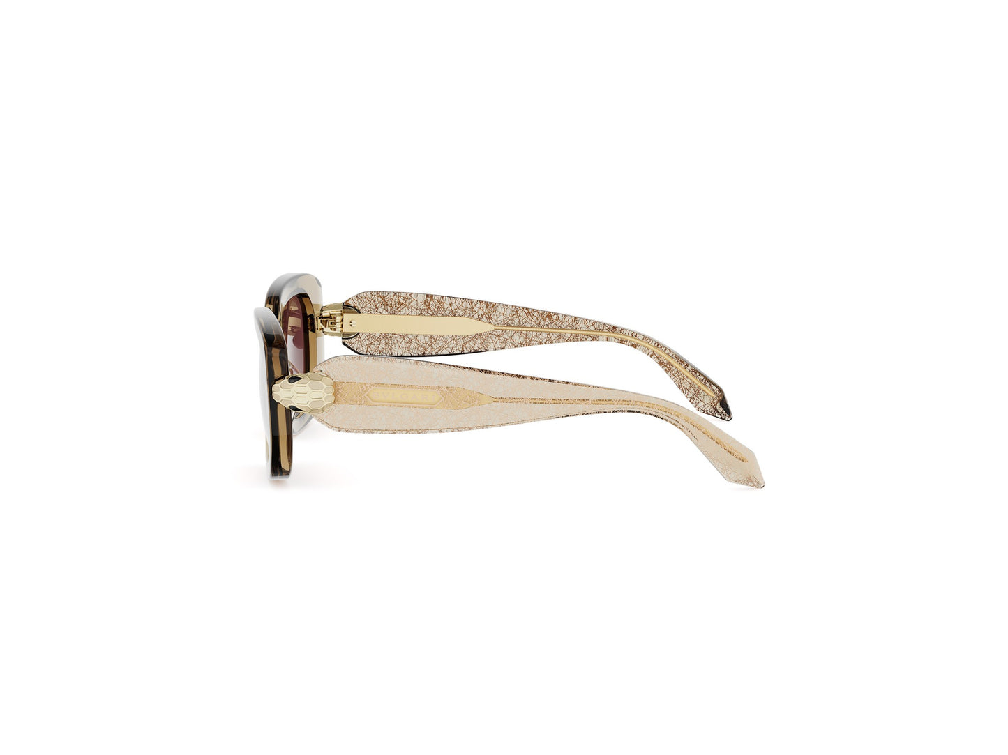 Brown Rectangular Acetate Sunglasses