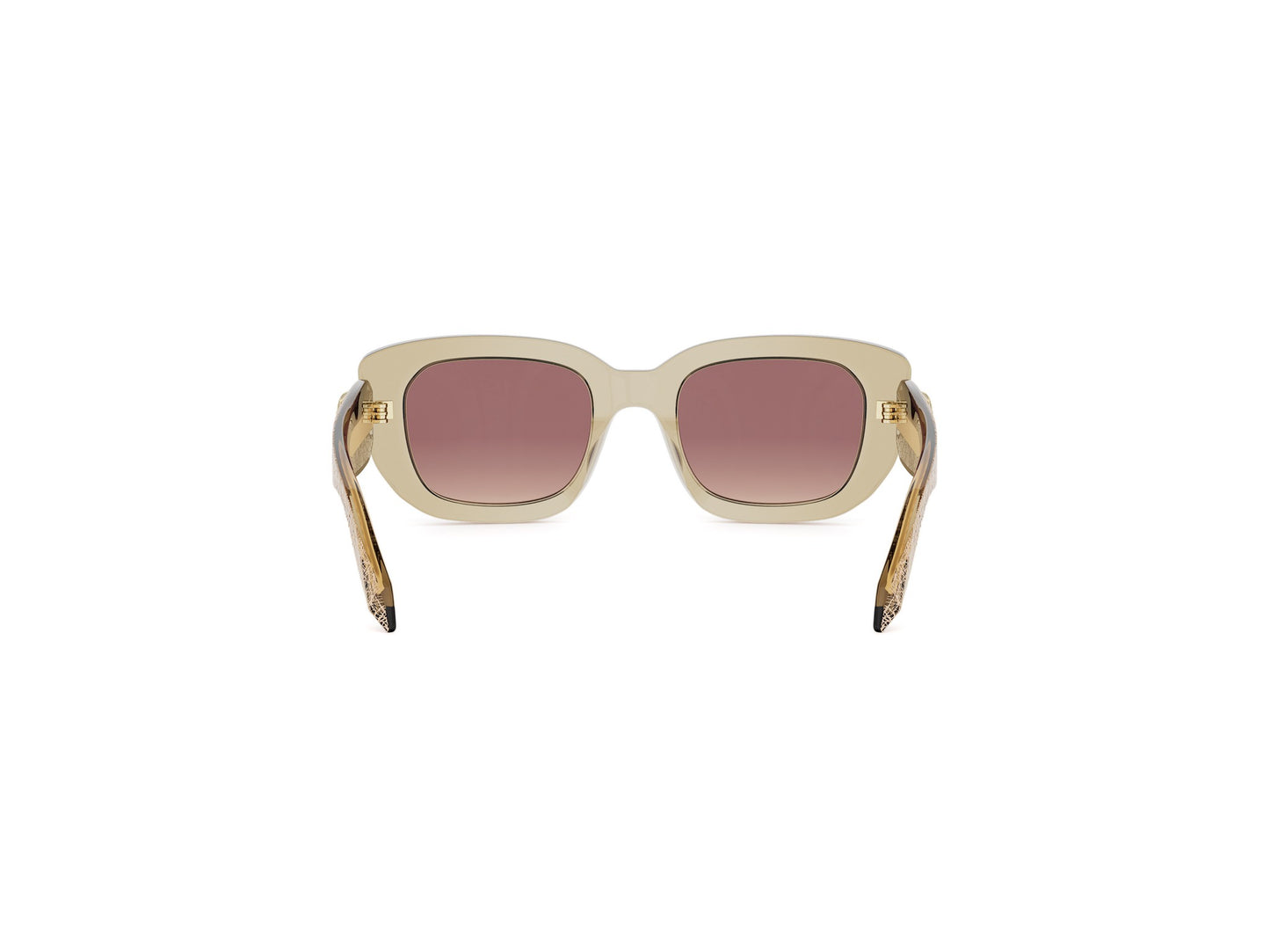 Brown Rectangular Acetate Sunglasses