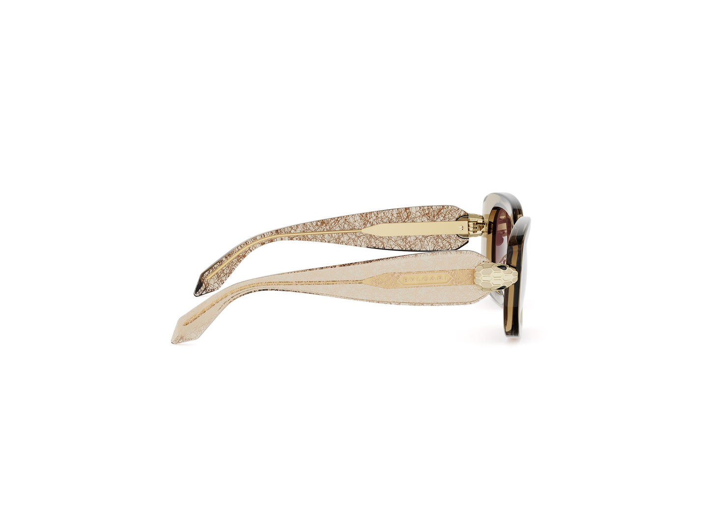 Brown Rectangular Acetate Sunglasses