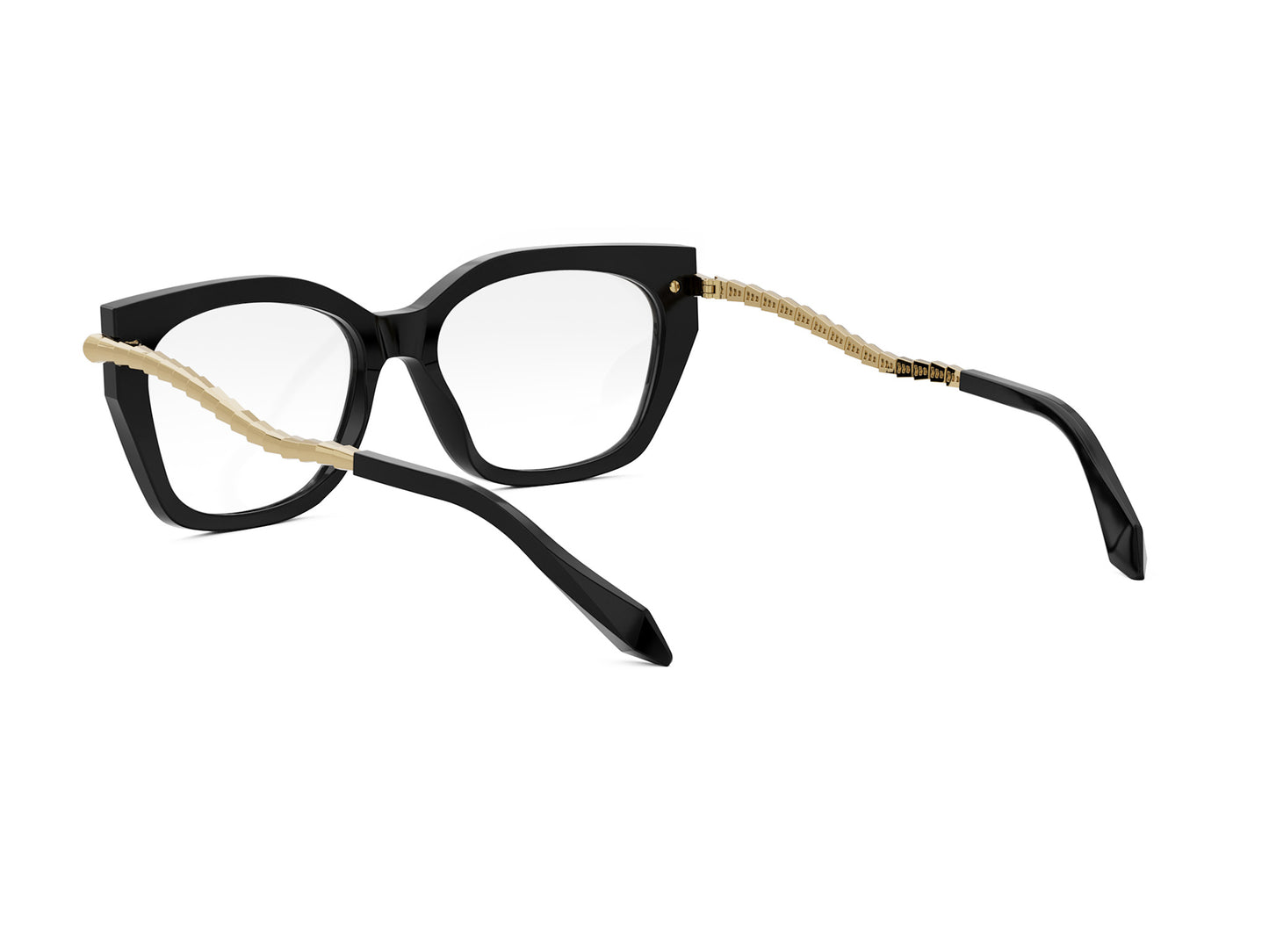 Black Cat-Eye Acetate Eyeglasses