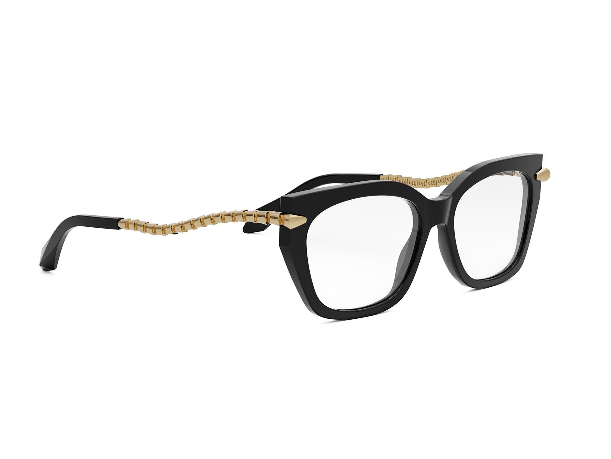 Black Cat-Eye Acetate Eyeglasses