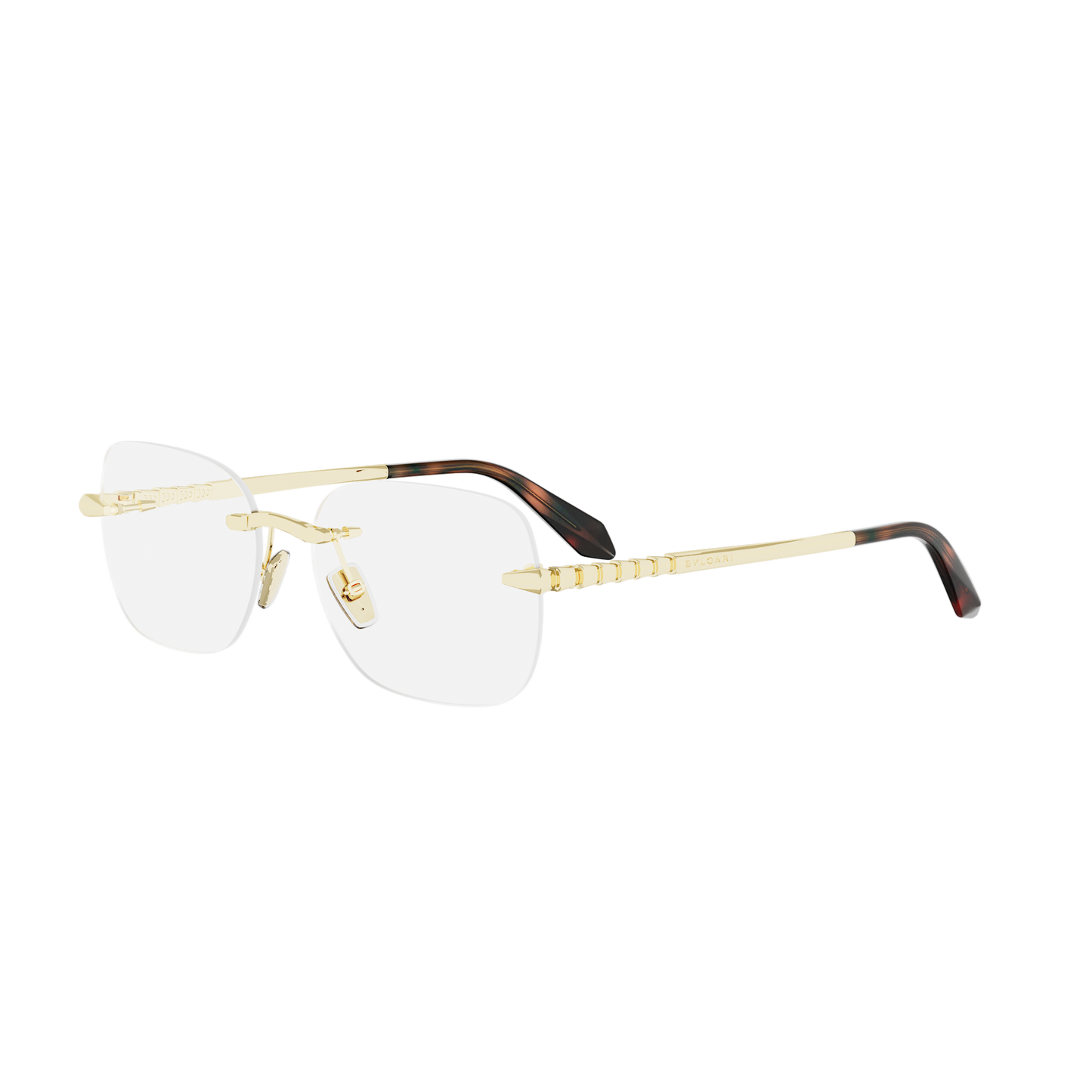 Rimless Cat-eye Metal Eyeglasses