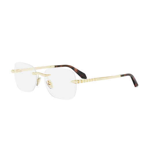 Rimless Cat-eye Metal Eyeglasses