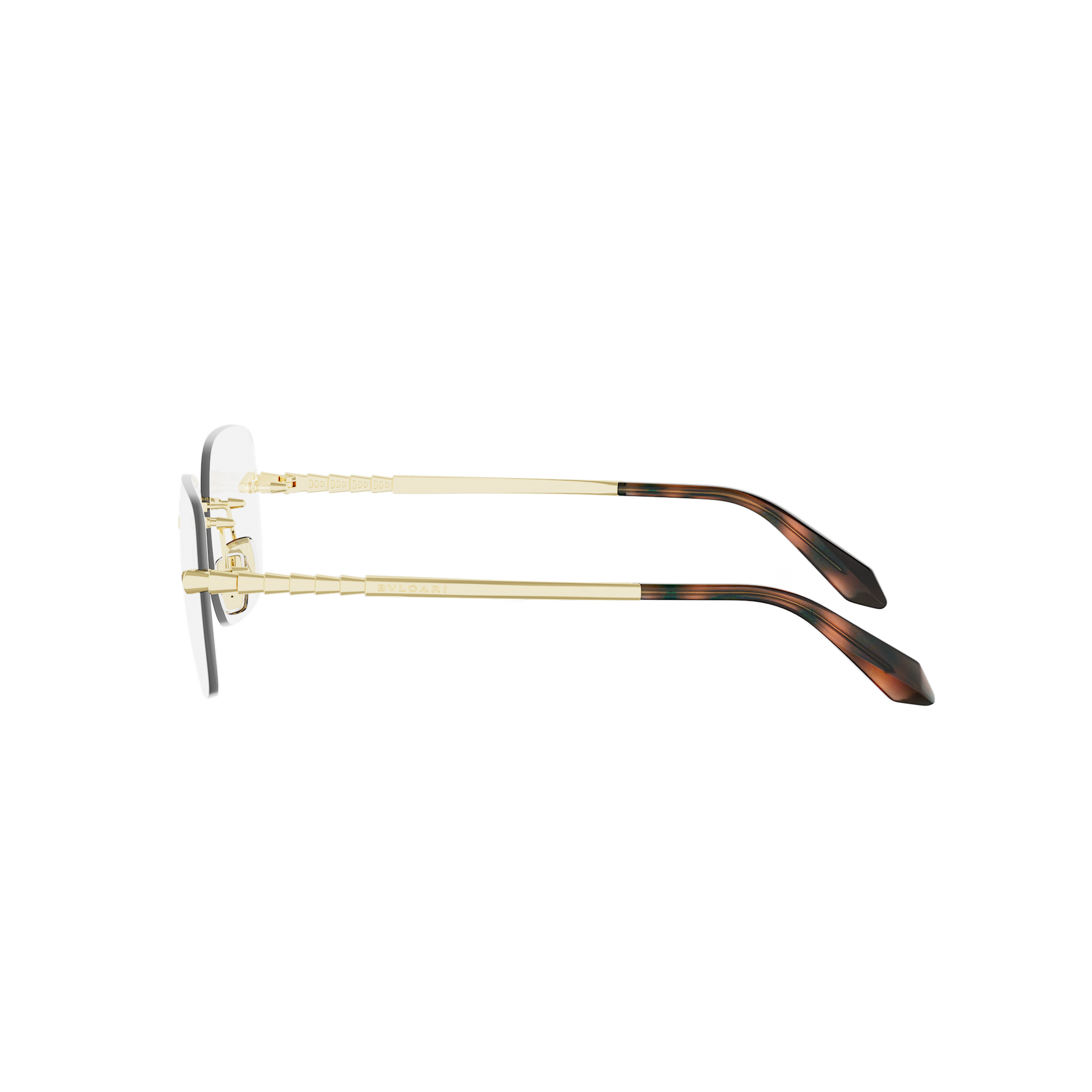 Rimless Cat-eye Metal Eyeglasses