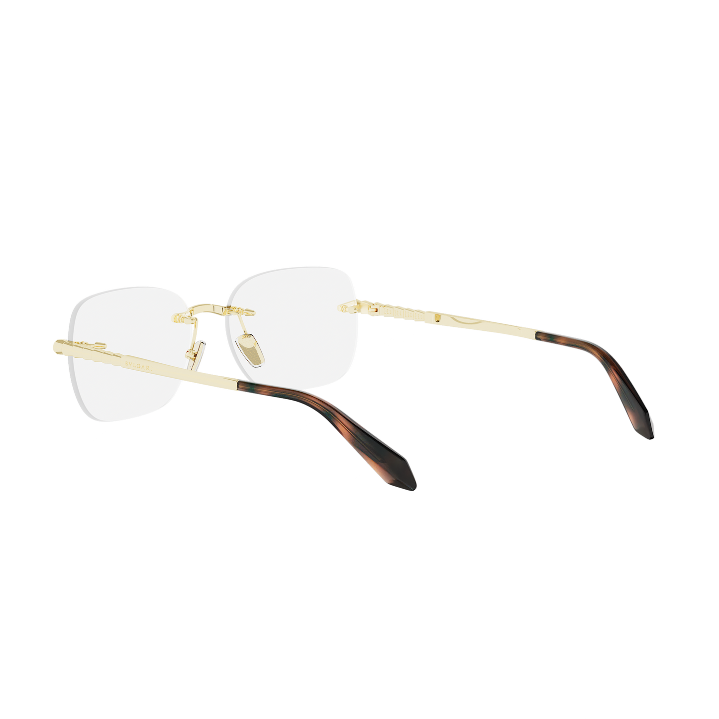 Rimless Cat-eye Metal Eyeglasses