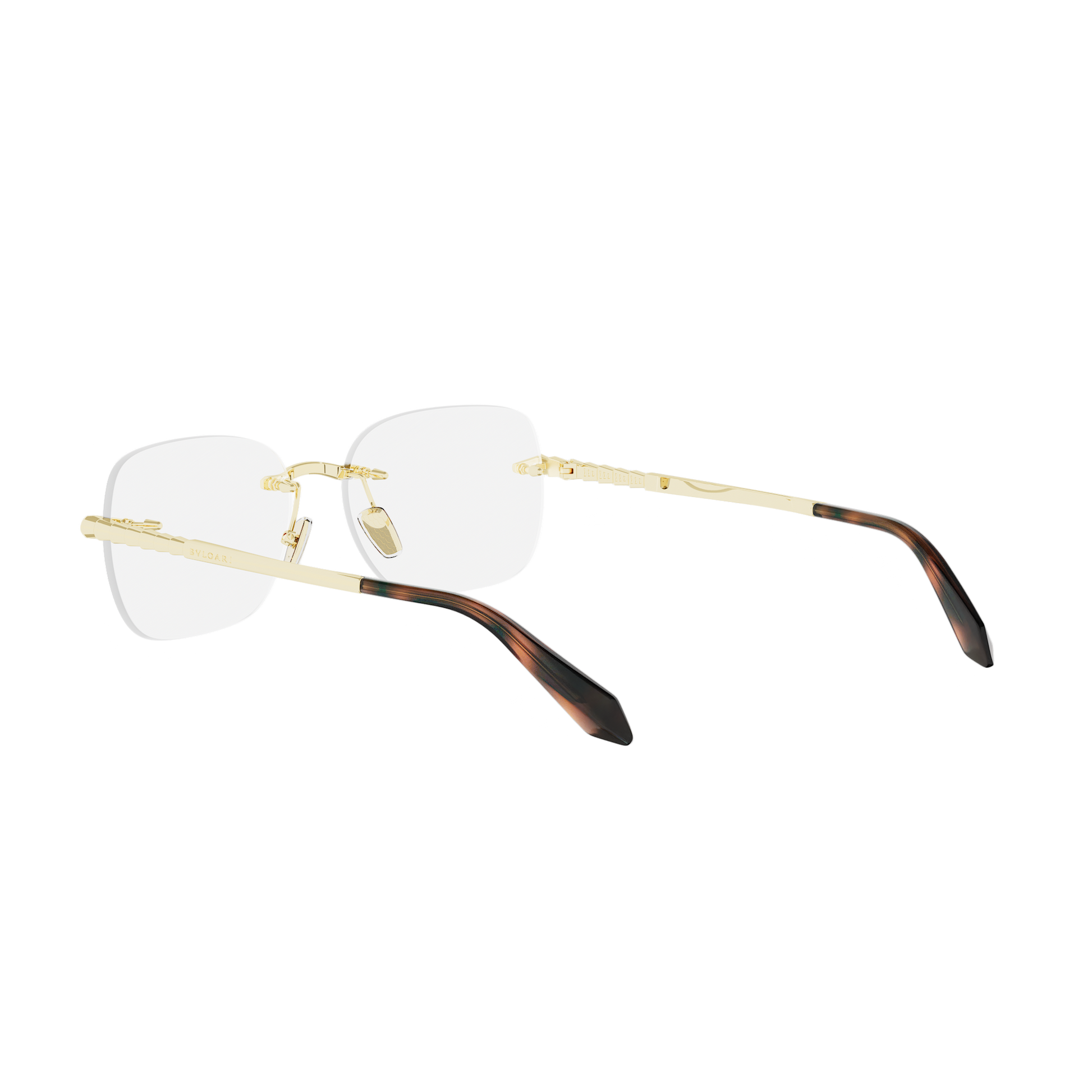 Rimless Cat-eye Metal Eyeglasses