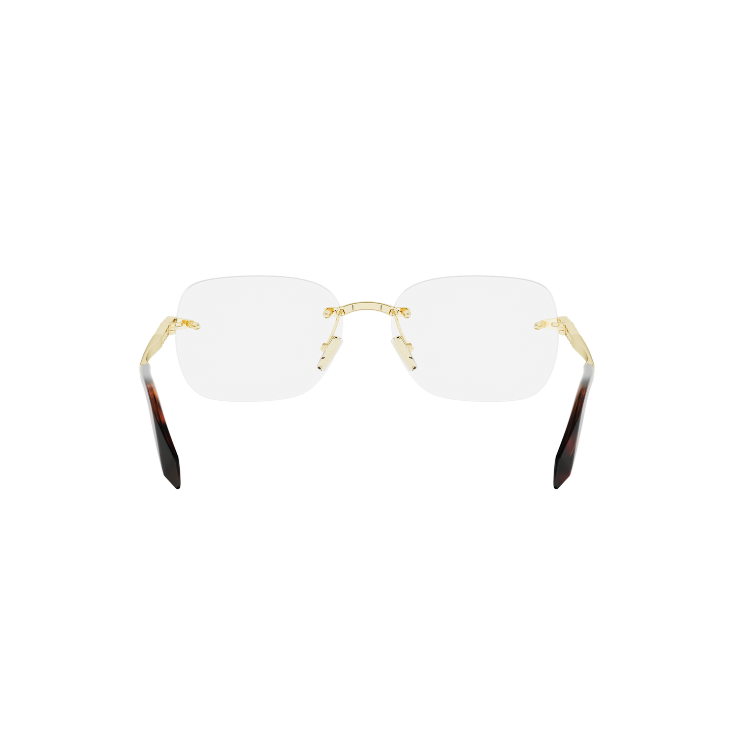 Rimless Cat-eye Metal Eyeglasses