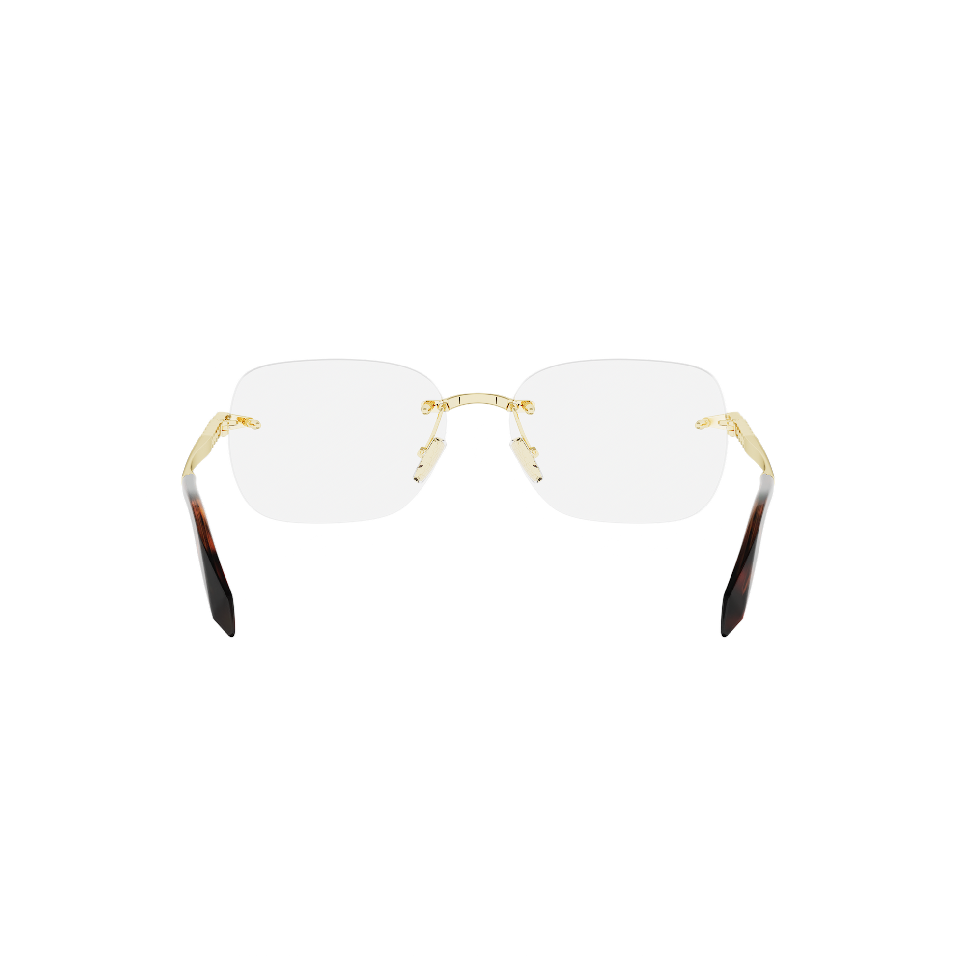 Rimless Cat-eye Metal Eyeglasses