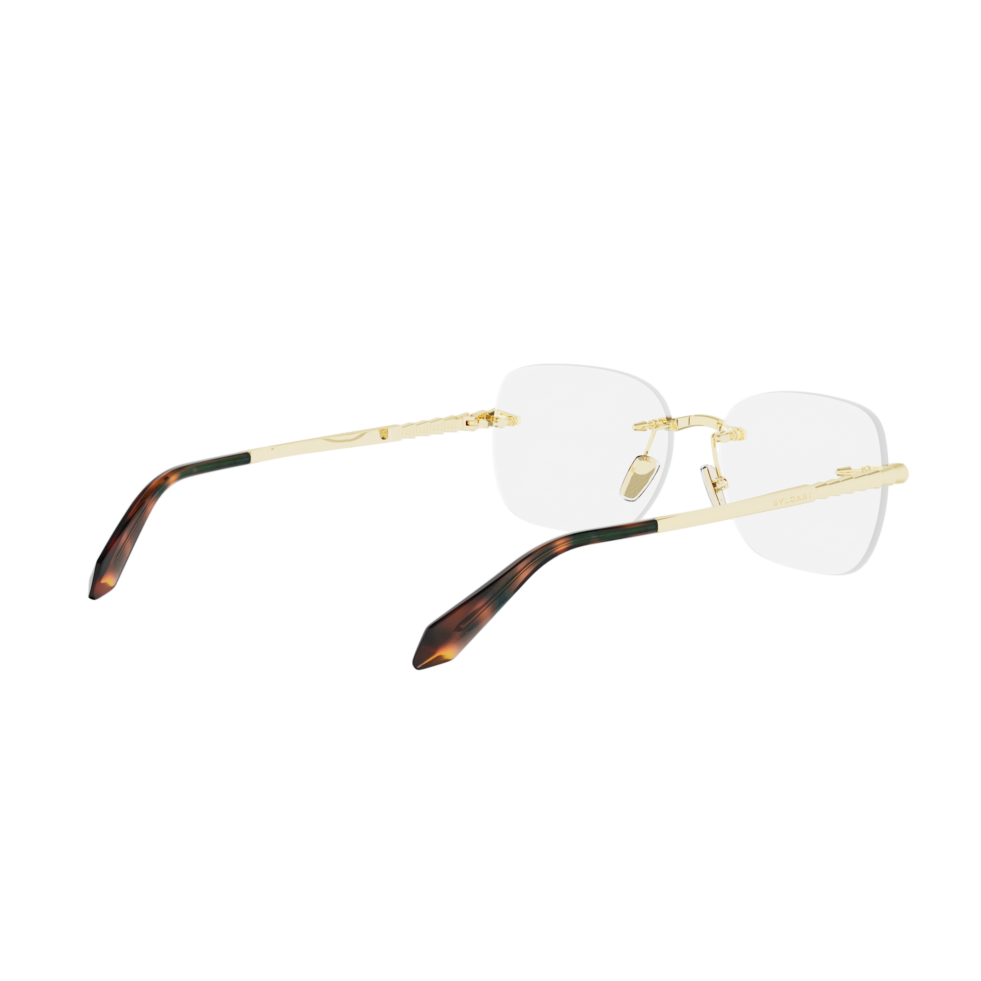 Rimless Cat-eye Metal Eyeglasses