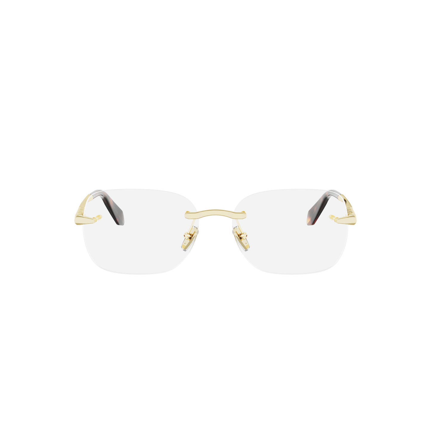 Rimless Cat-eye Metal Eyeglasses
