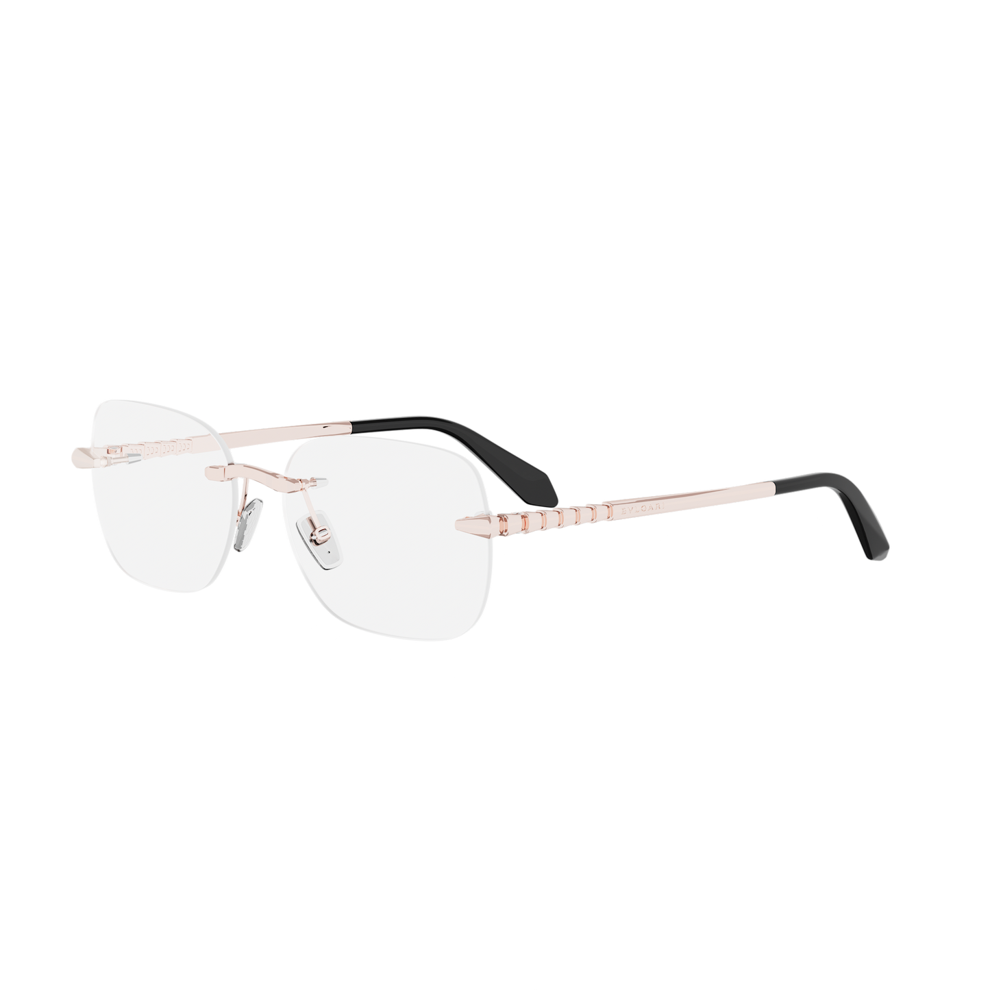 Rimless Cat-eye Metal Eyeglasses