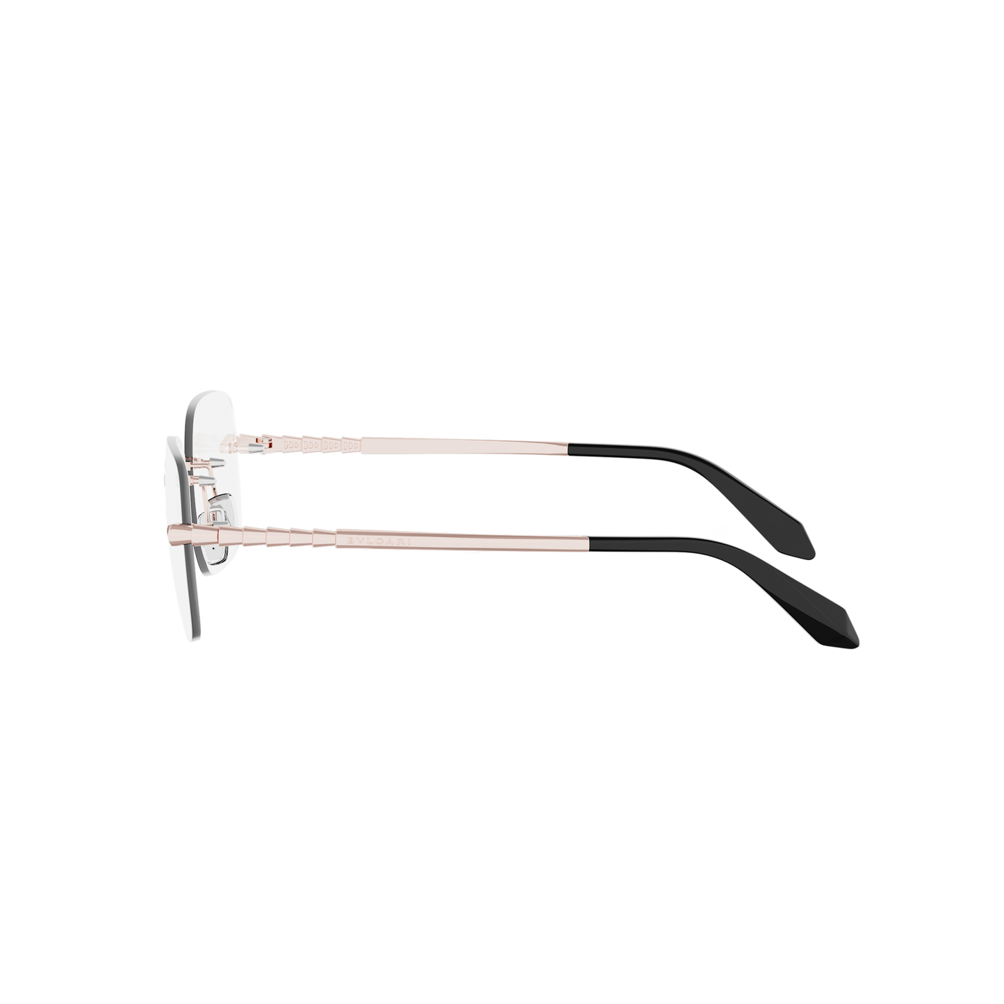 Rimless Cat-eye Metal Eyeglasses