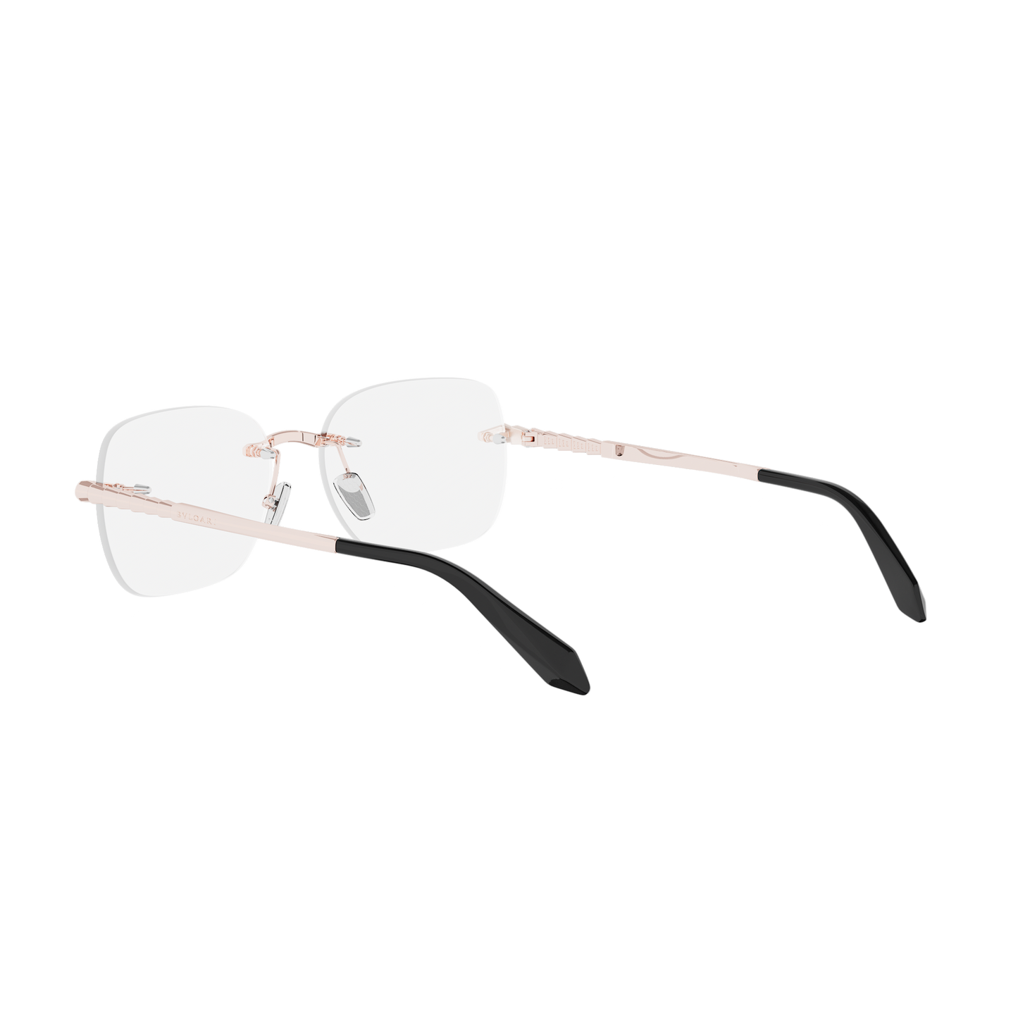 Rimless Cat-eye Metal Eyeglasses