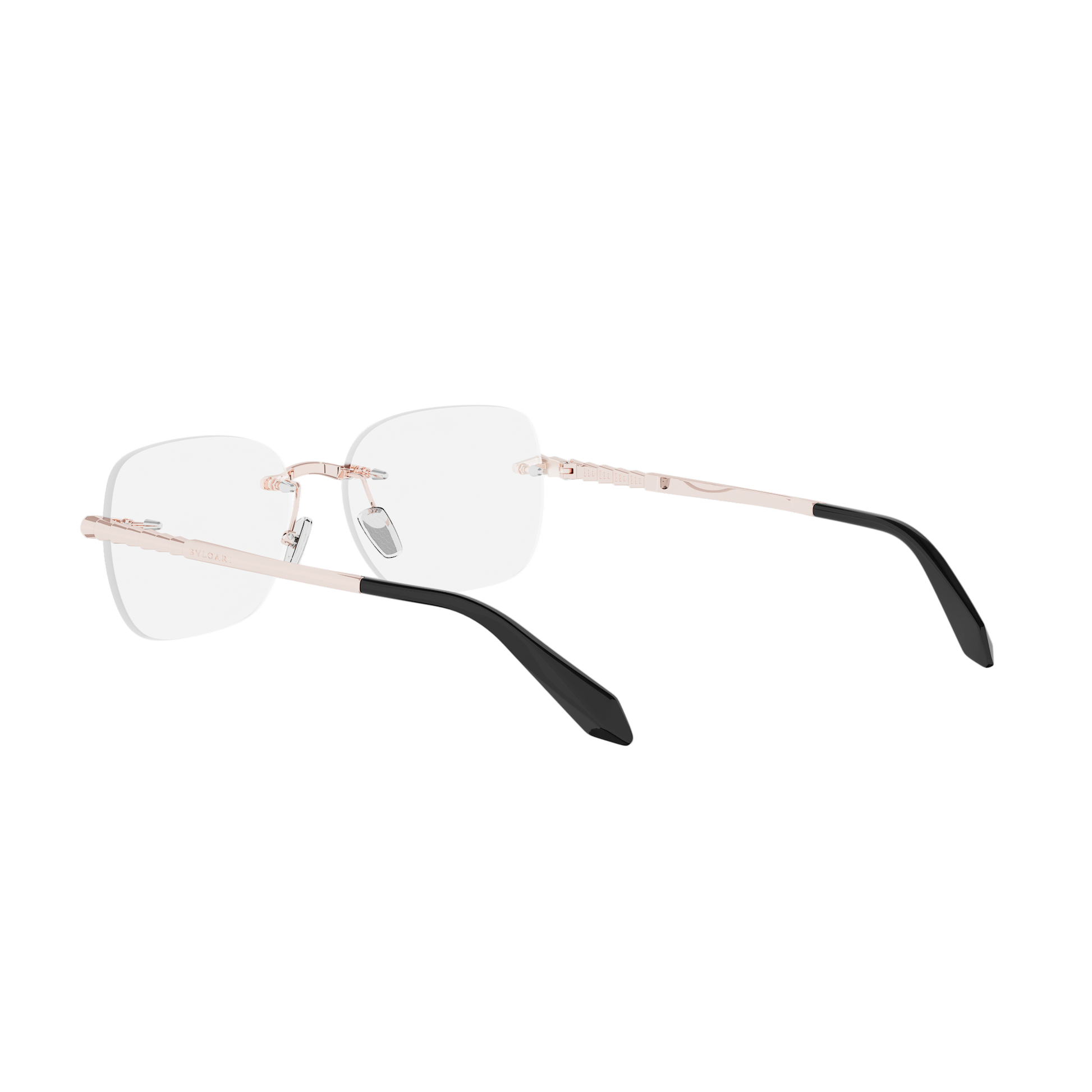 Rimless Cat-eye Metal Eyeglasses