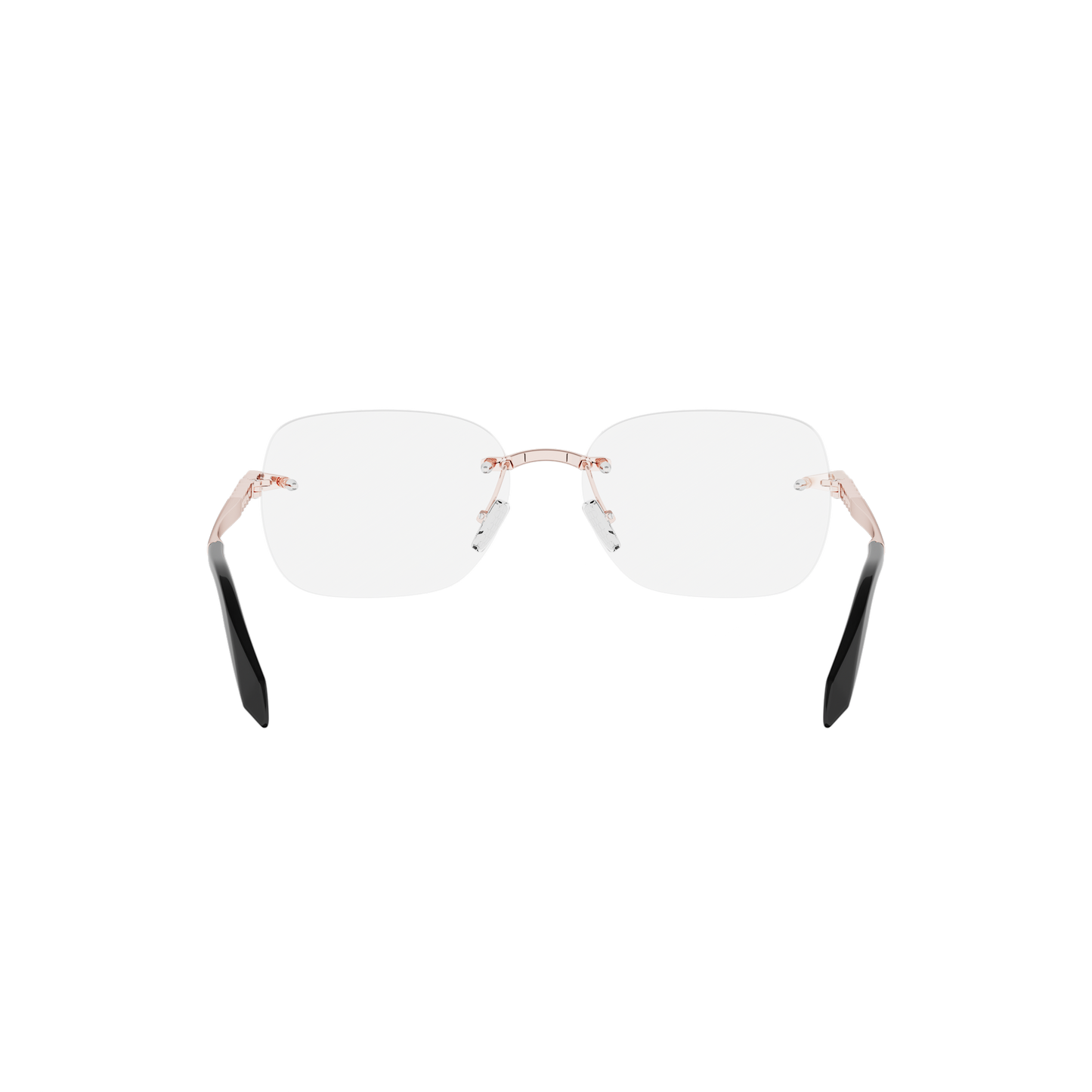 Rimless Cat-eye Metal Eyeglasses
