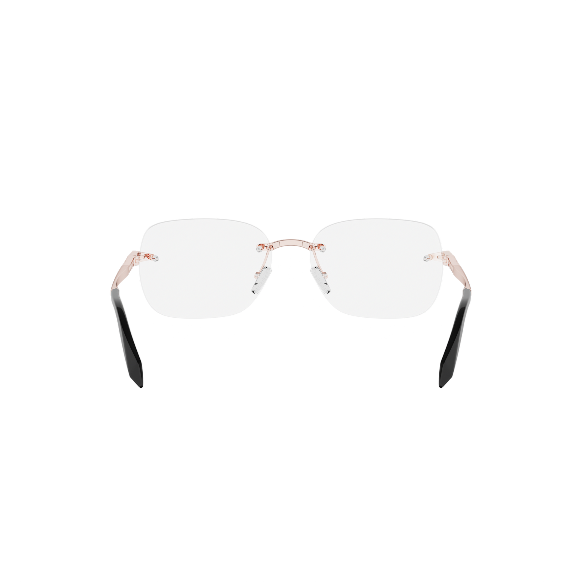 Rimless Cat-eye Metal Eyeglasses