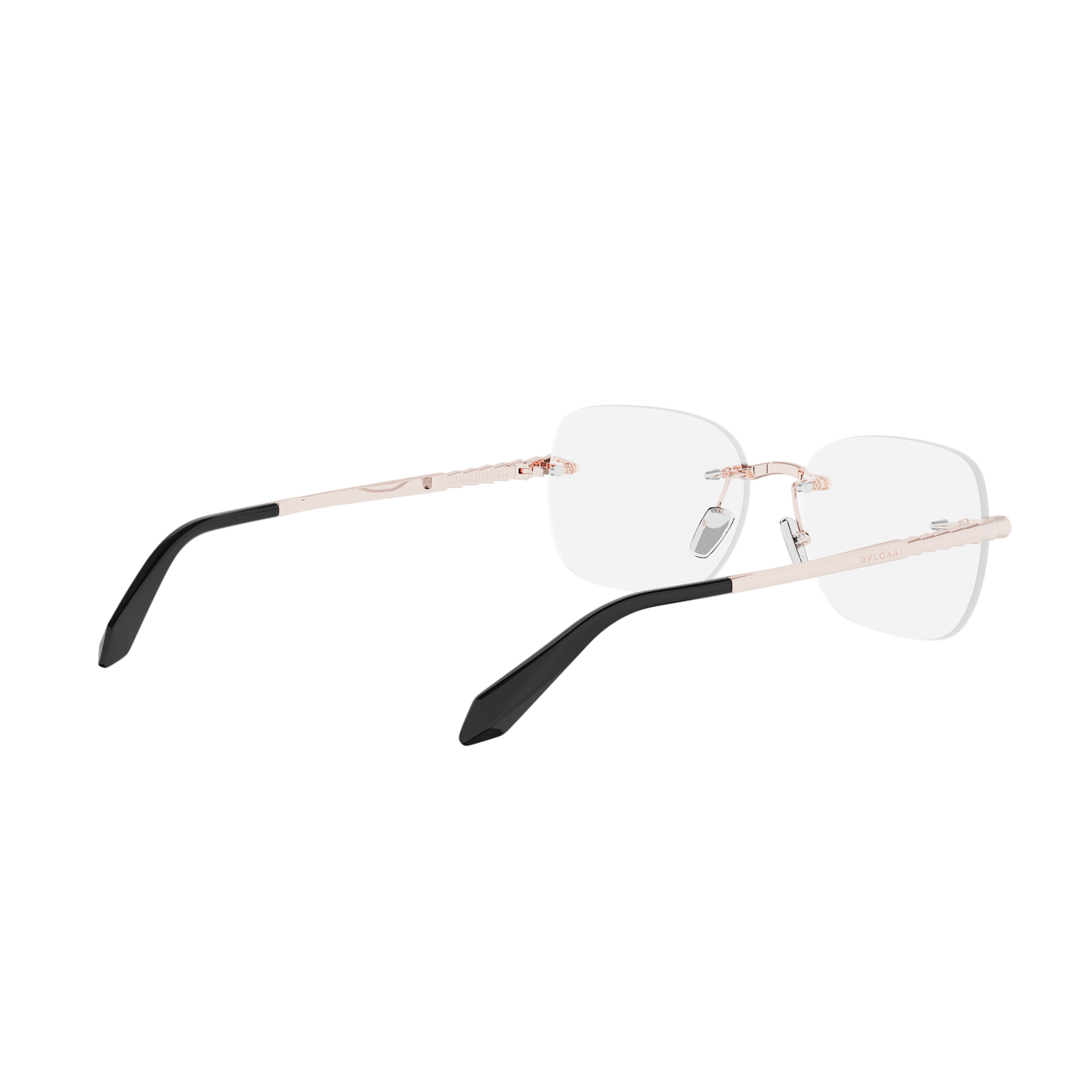 Rimless Cat-eye Metal Eyeglasses