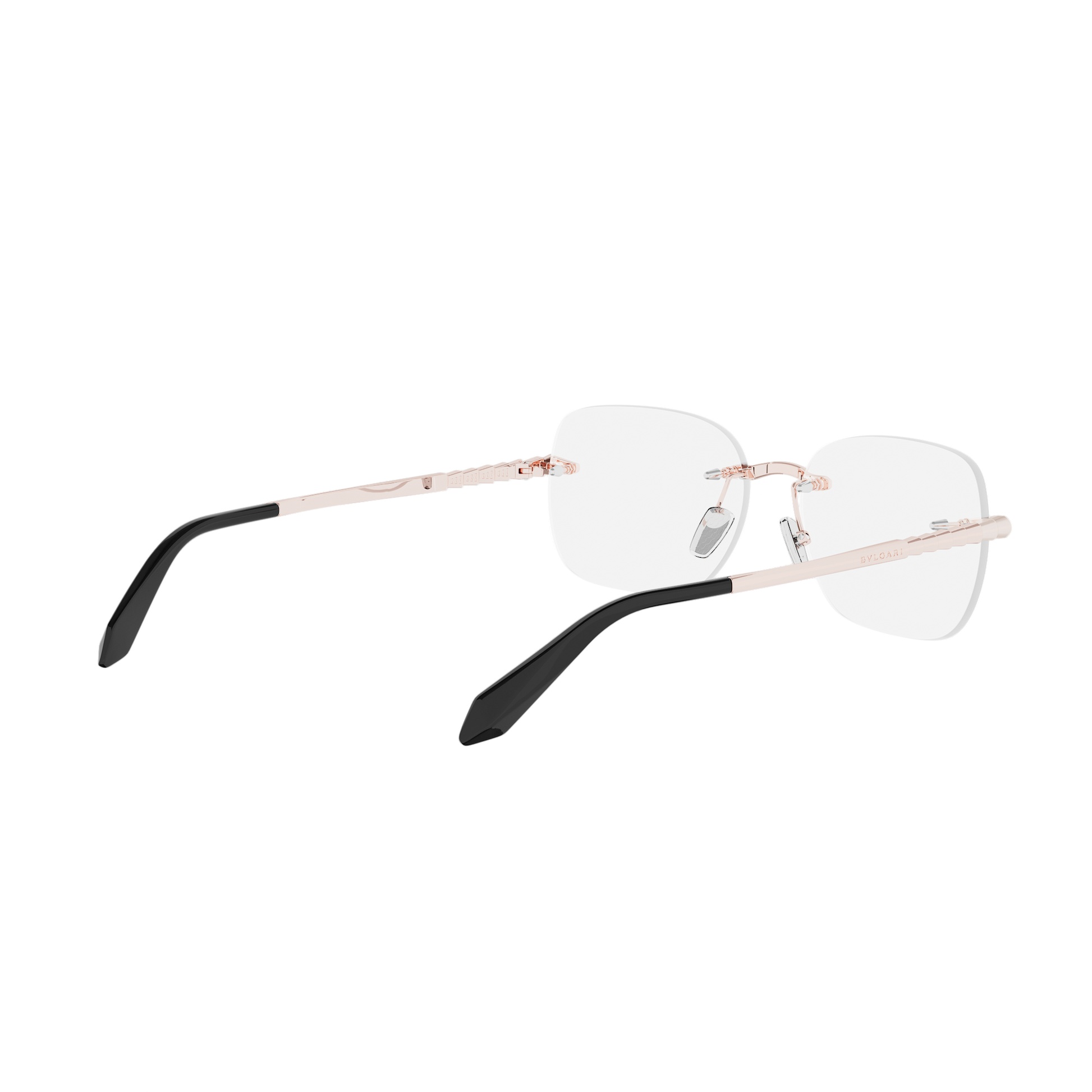 Rimless Cat-eye Metal Eyeglasses