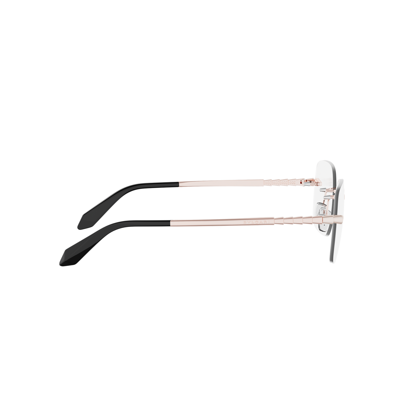 Rimless Cat-eye Metal Eyeglasses