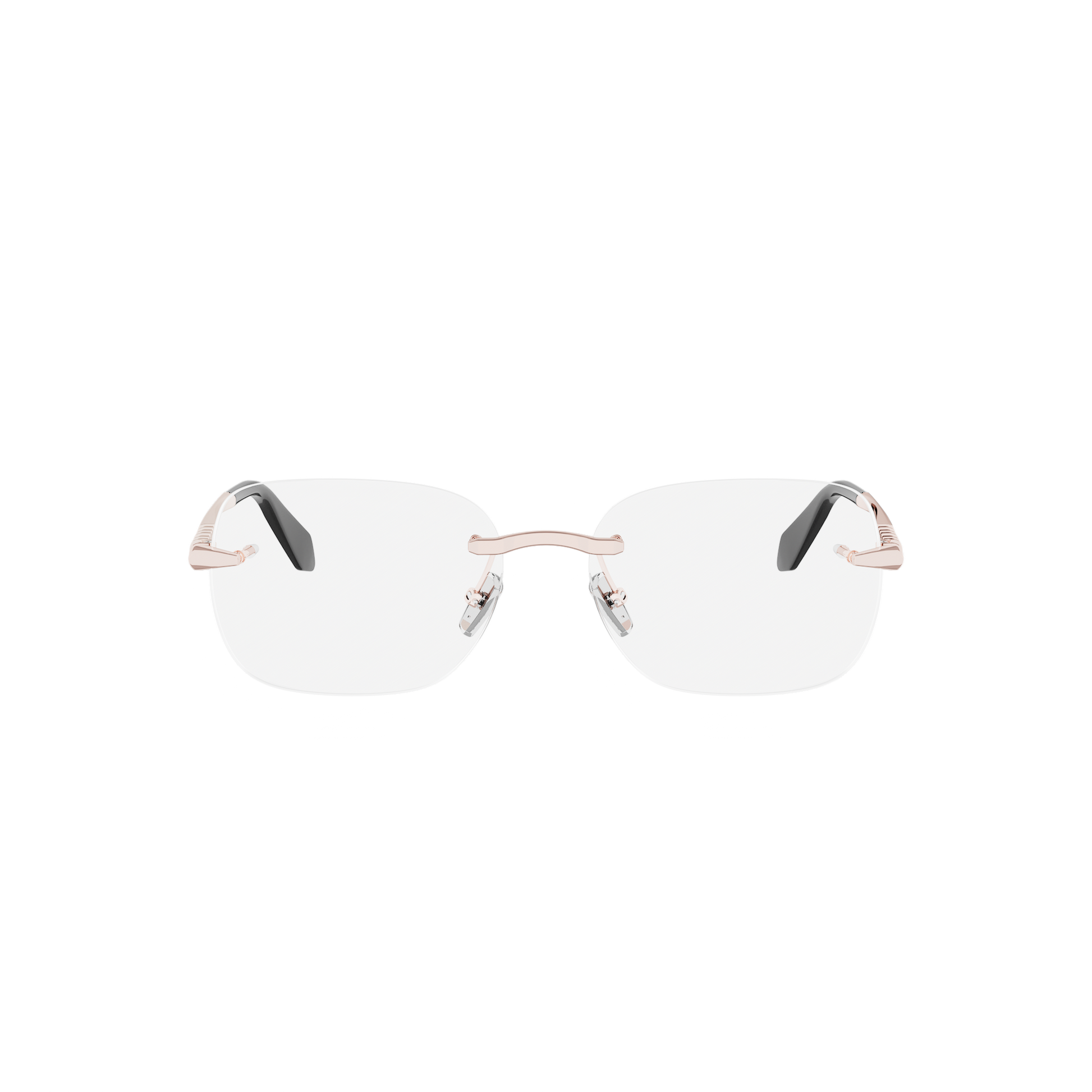 Rimless Cat-eye Metal Eyeglasses