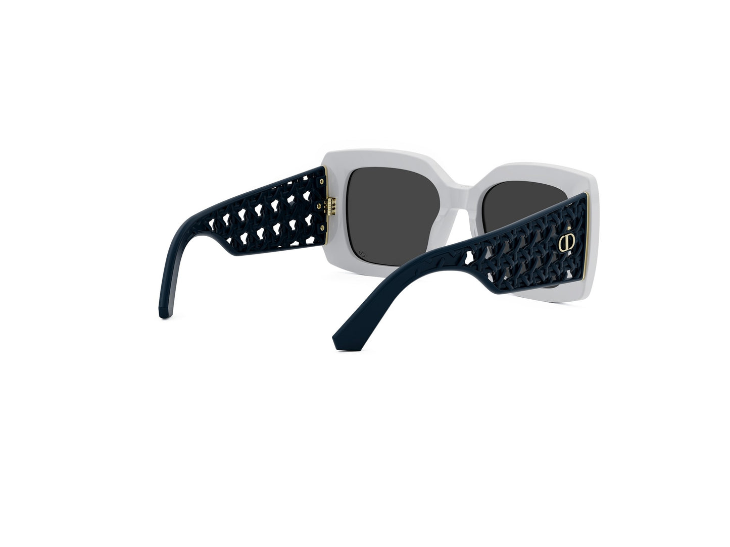 White Square Acetate Sunglasses