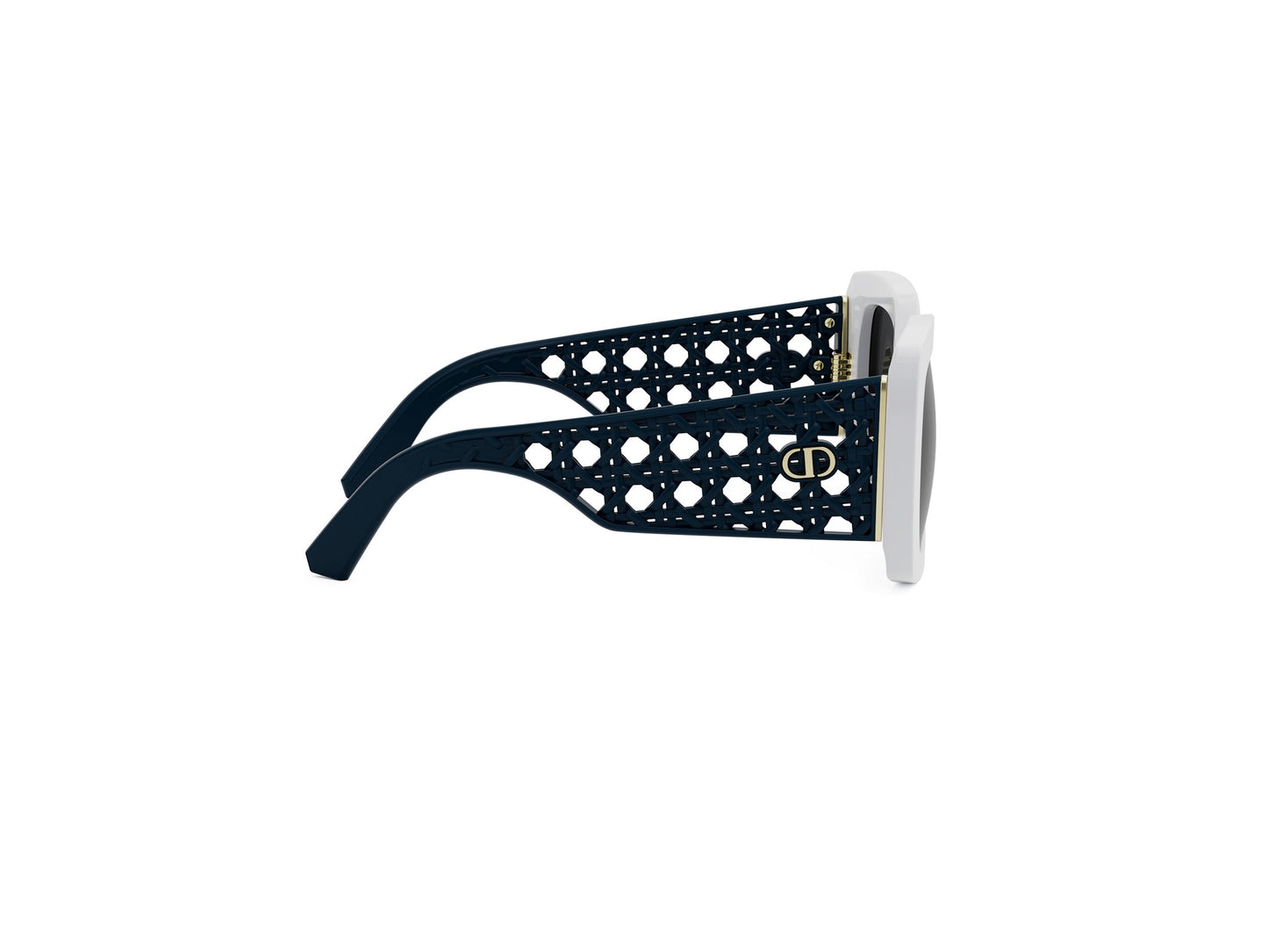 White Square Acetate Sunglasses