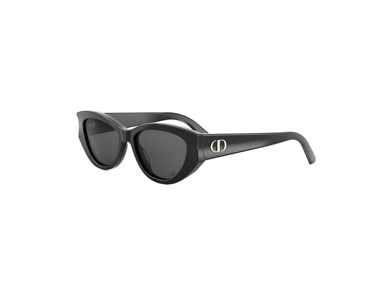 Black Oval Acetate Sunglasses