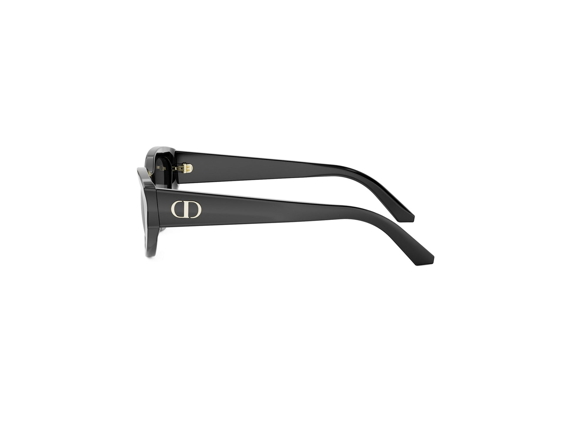 Black Oval Acetate Sunglasses