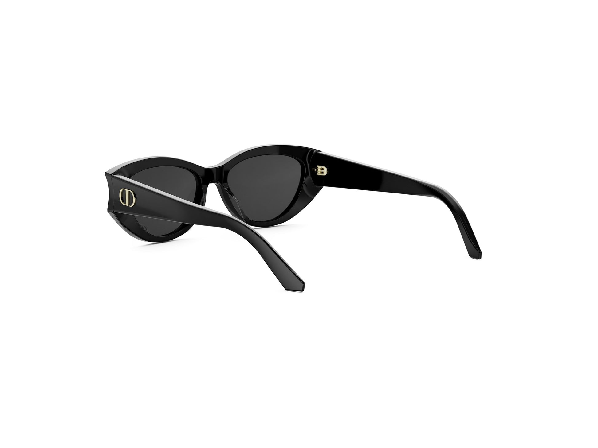Black Oval Acetate Sunglasses