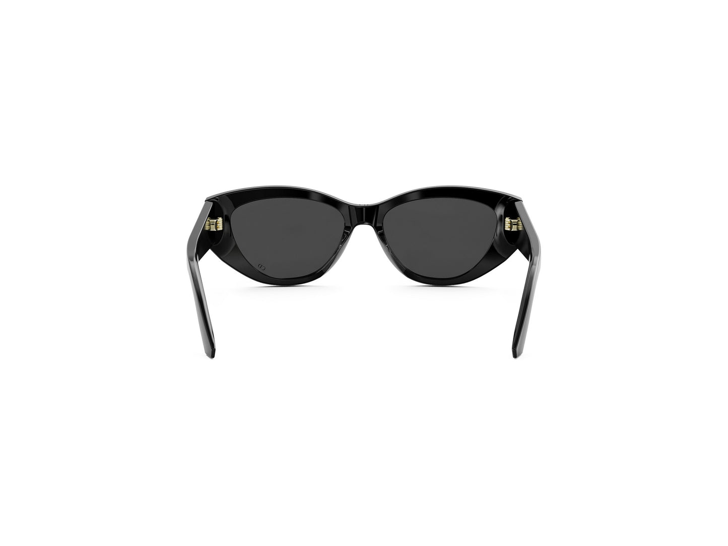 Black Oval Acetate Sunglasses