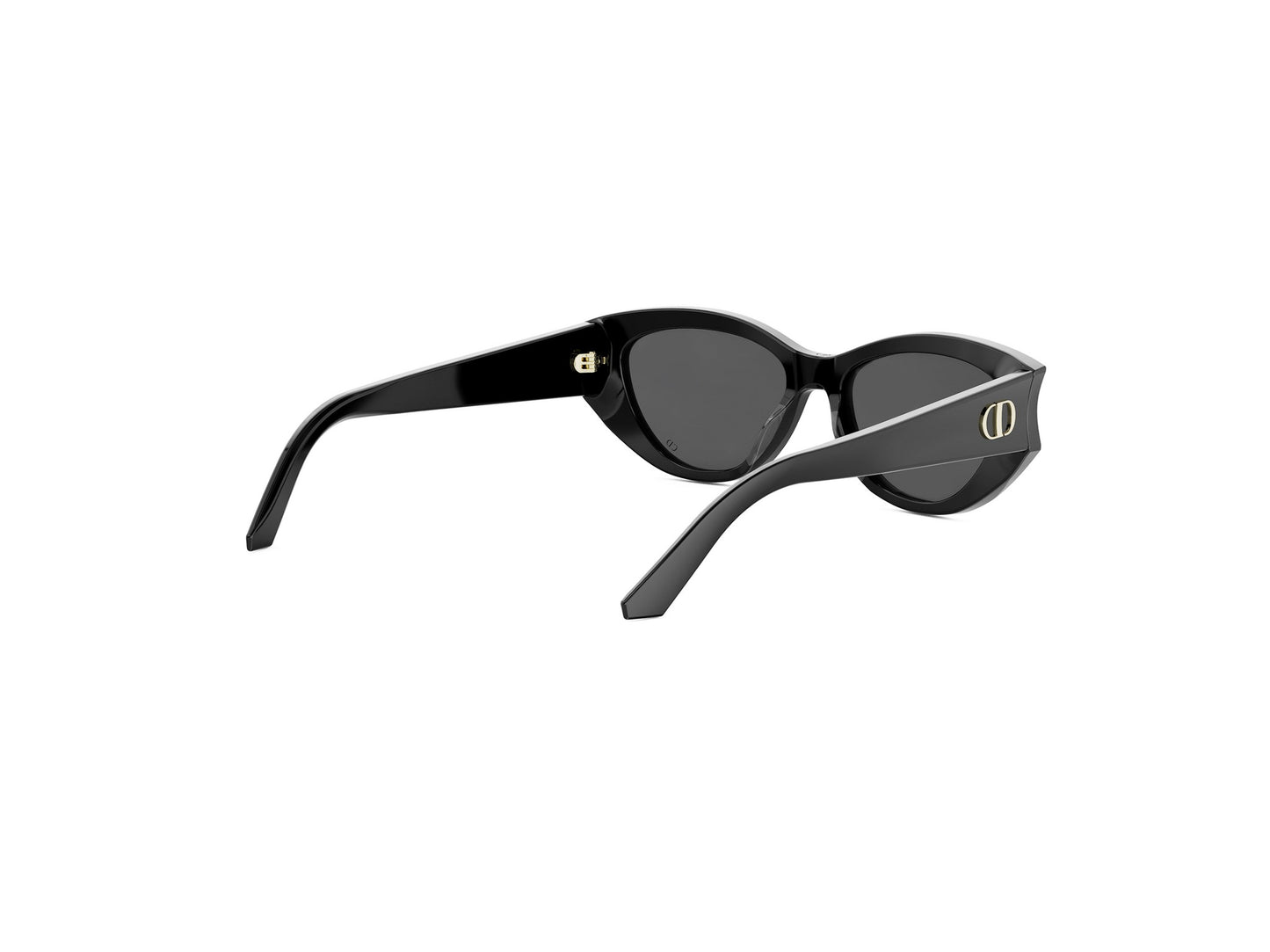 Black Oval Acetate Sunglasses