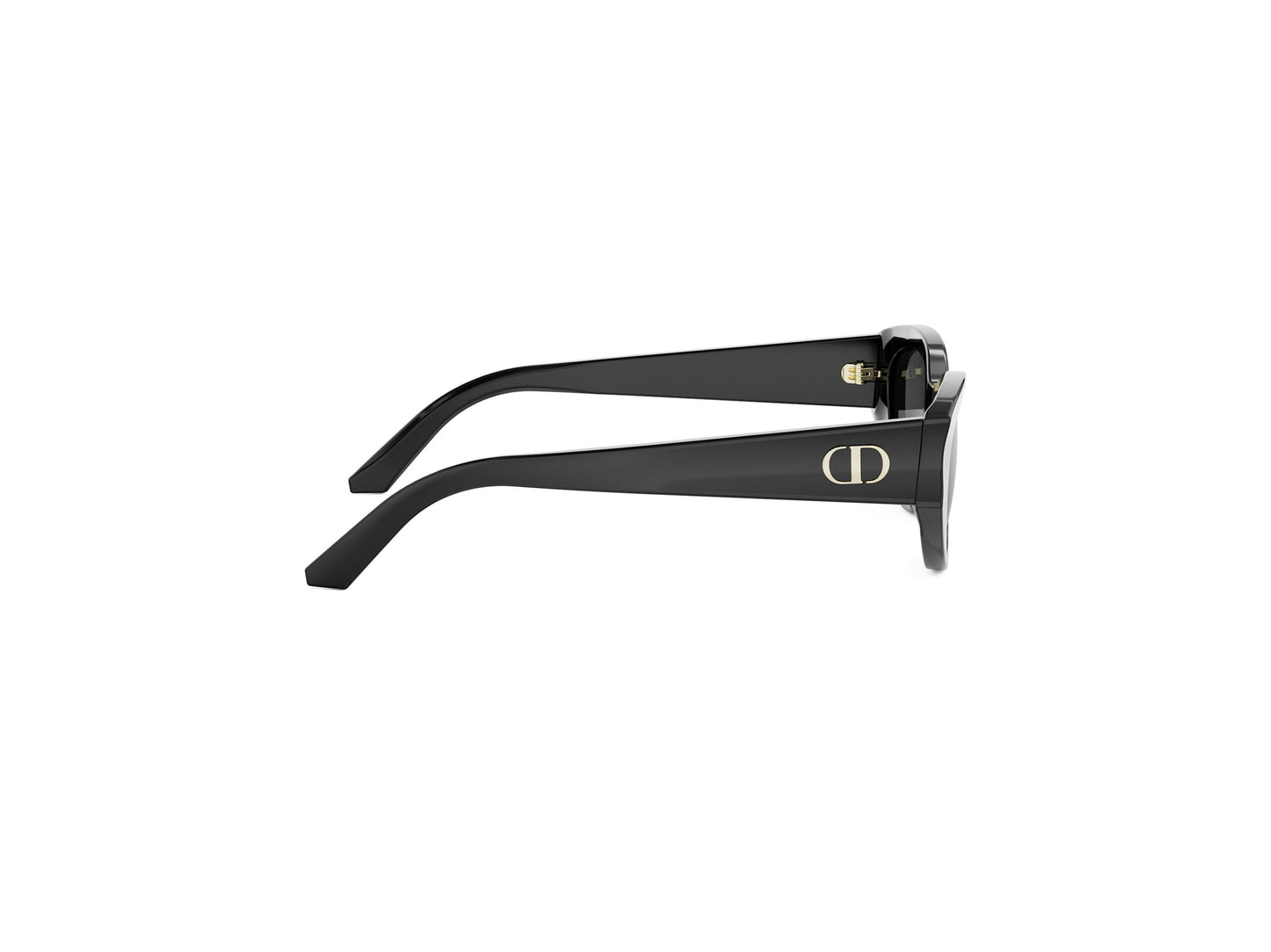 Black Oval Acetate Sunglasses