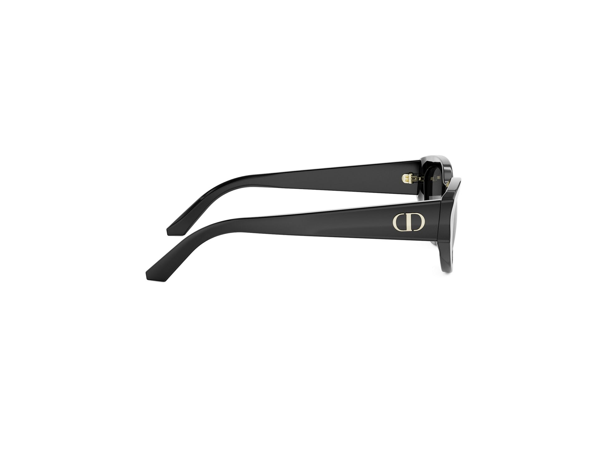 Black Oval Acetate Sunglasses