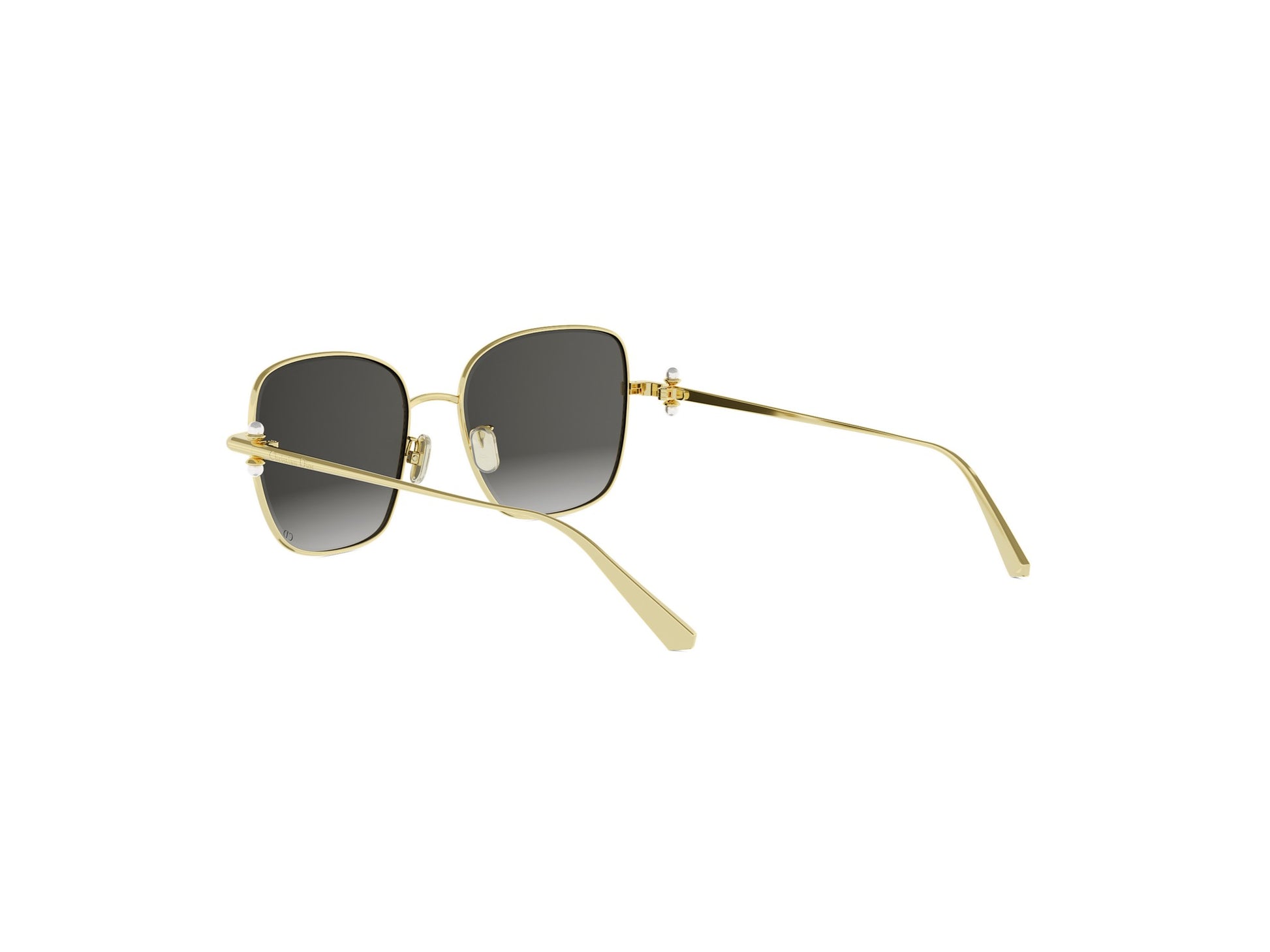 Gold Square Metal Sunglasses