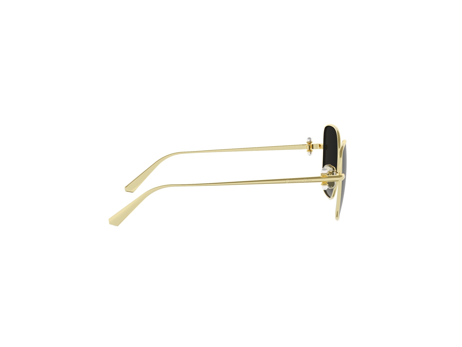 Gold Square Metal Sunglasses