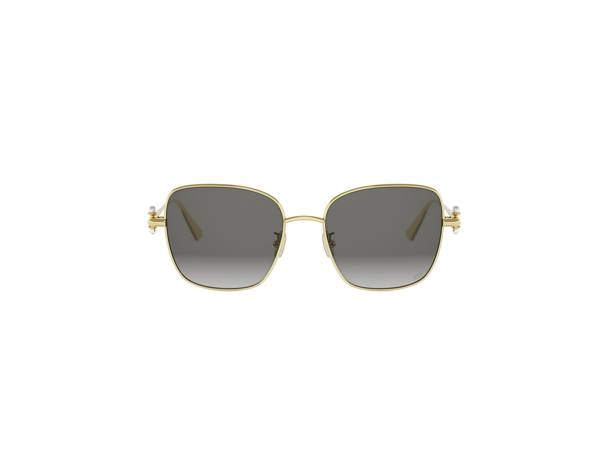 Gold Square Metal Sunglasses