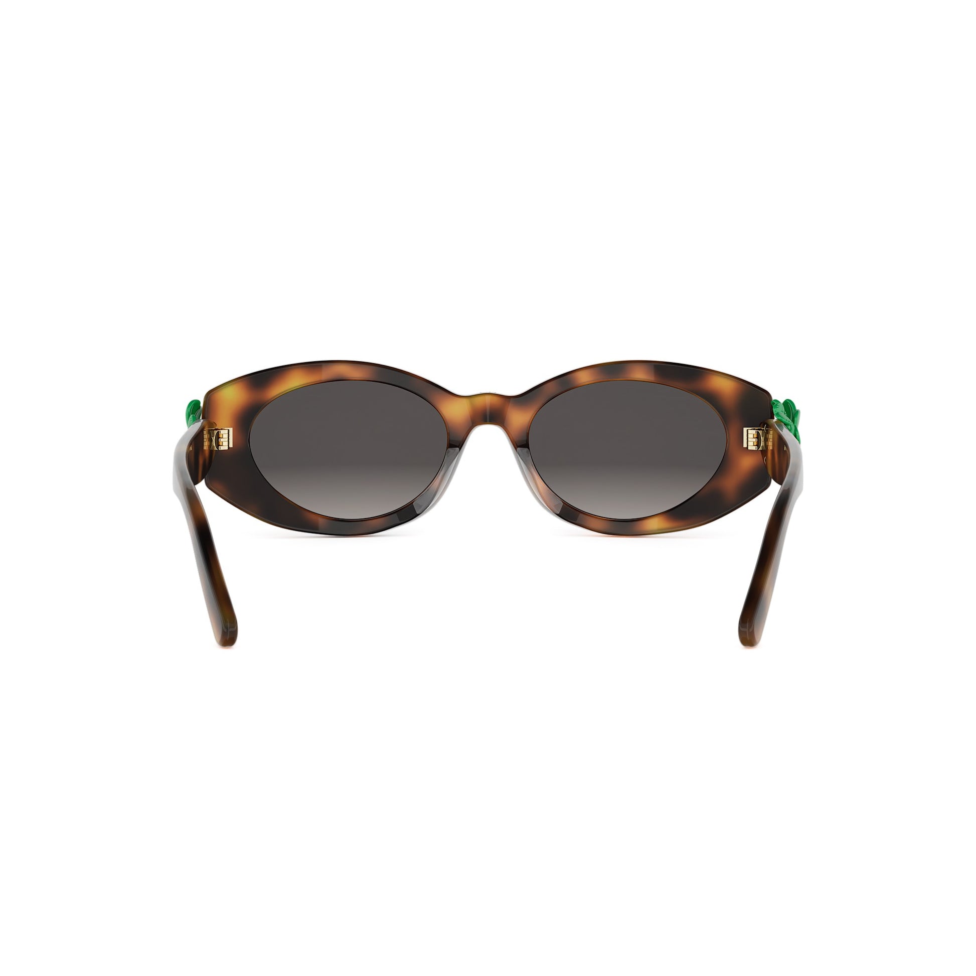 Shiny Oval Acetate Sunglasses