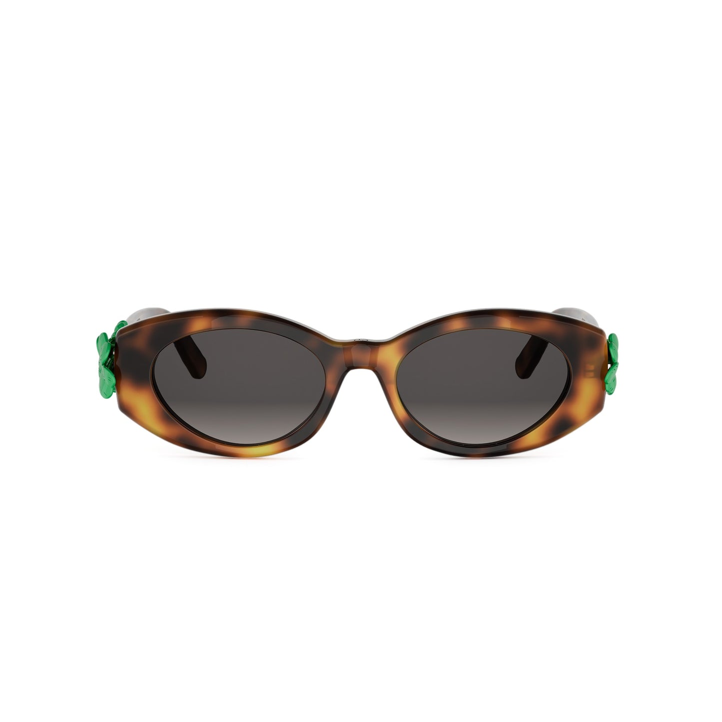 Shiny Oval Acetate Sunglasses