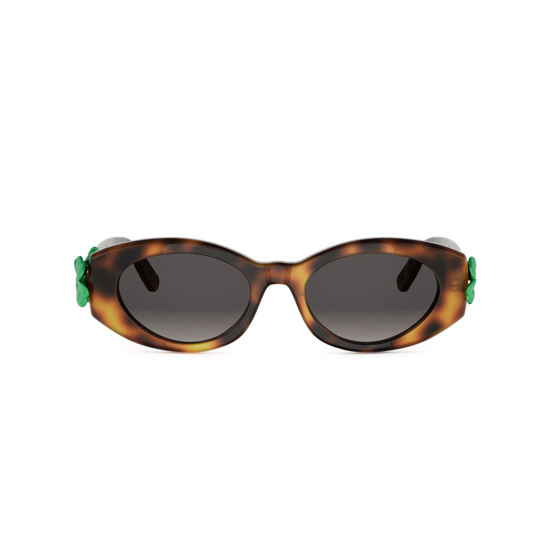 Shiny Oval Acetate Sunglasses
